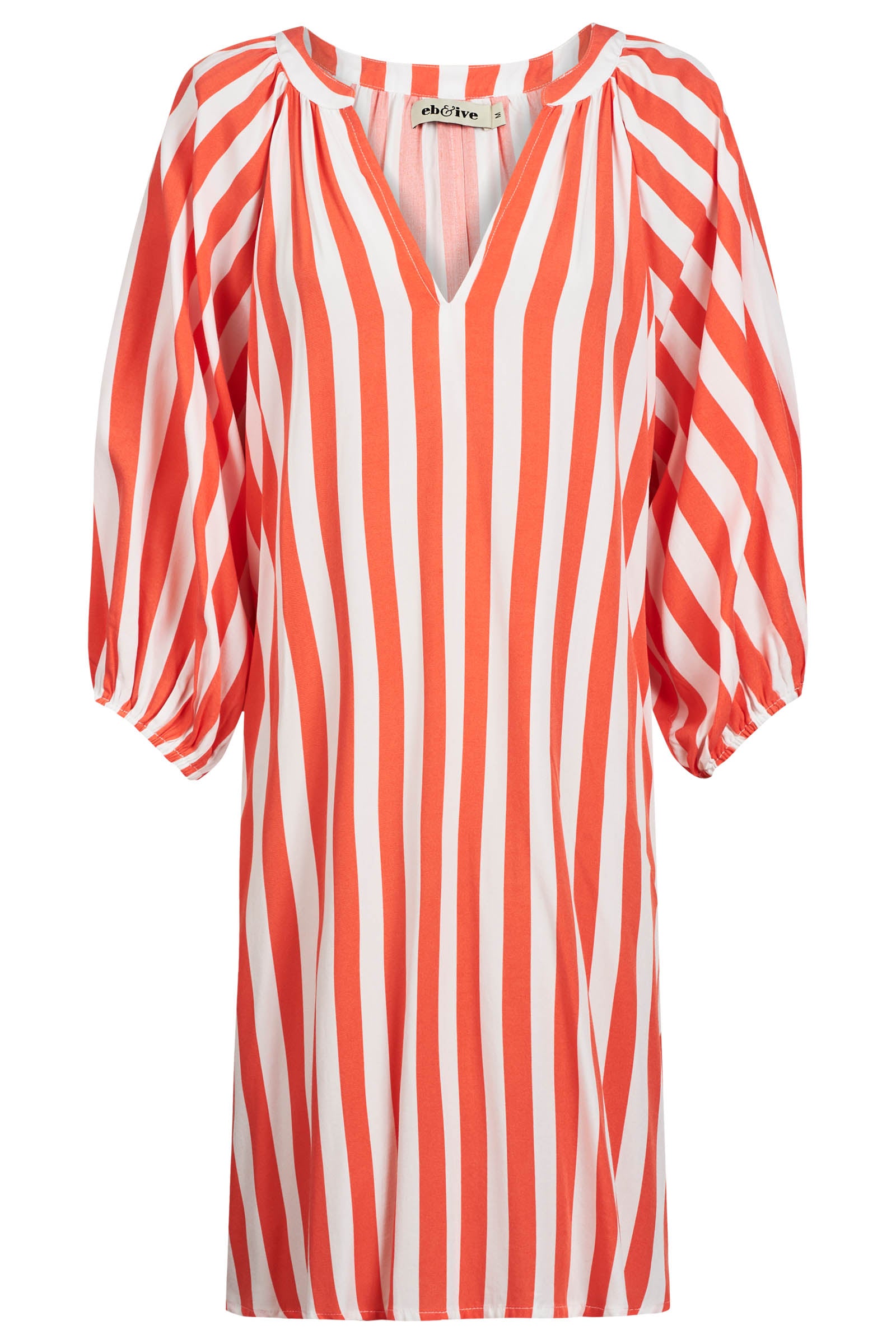 Treville Stripe Dress - Coral