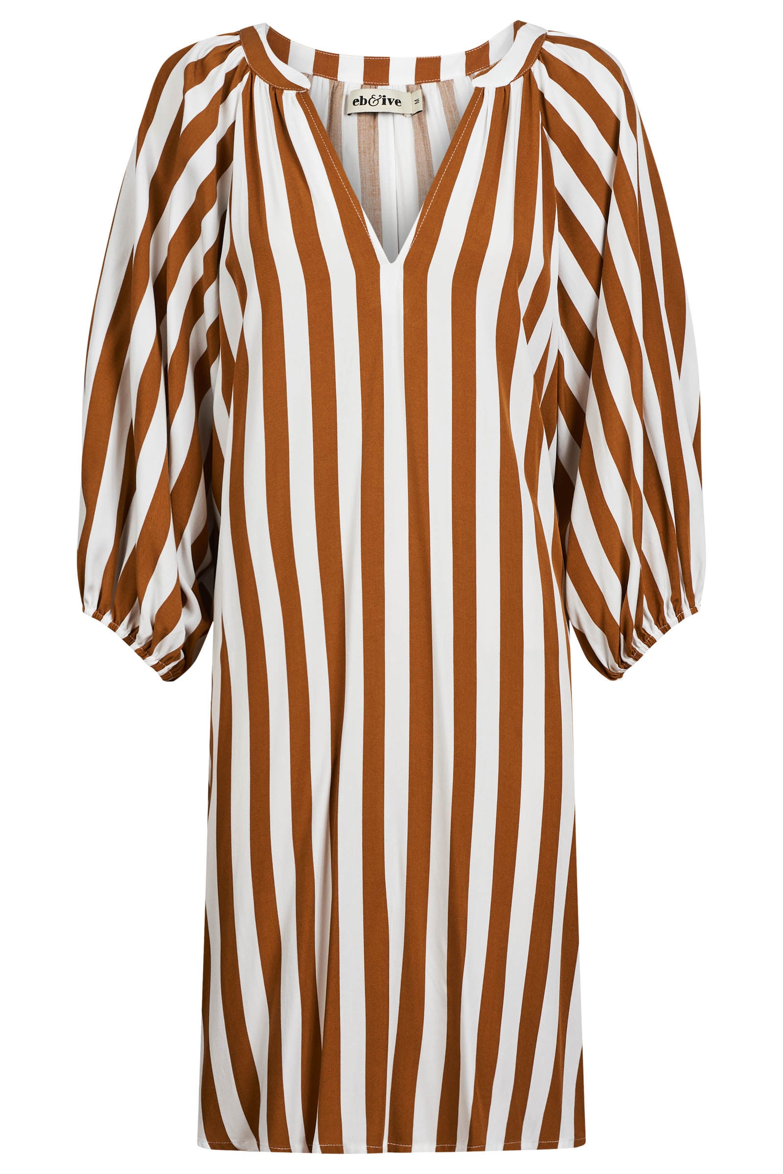 Treville Stripe Dress - Caramel