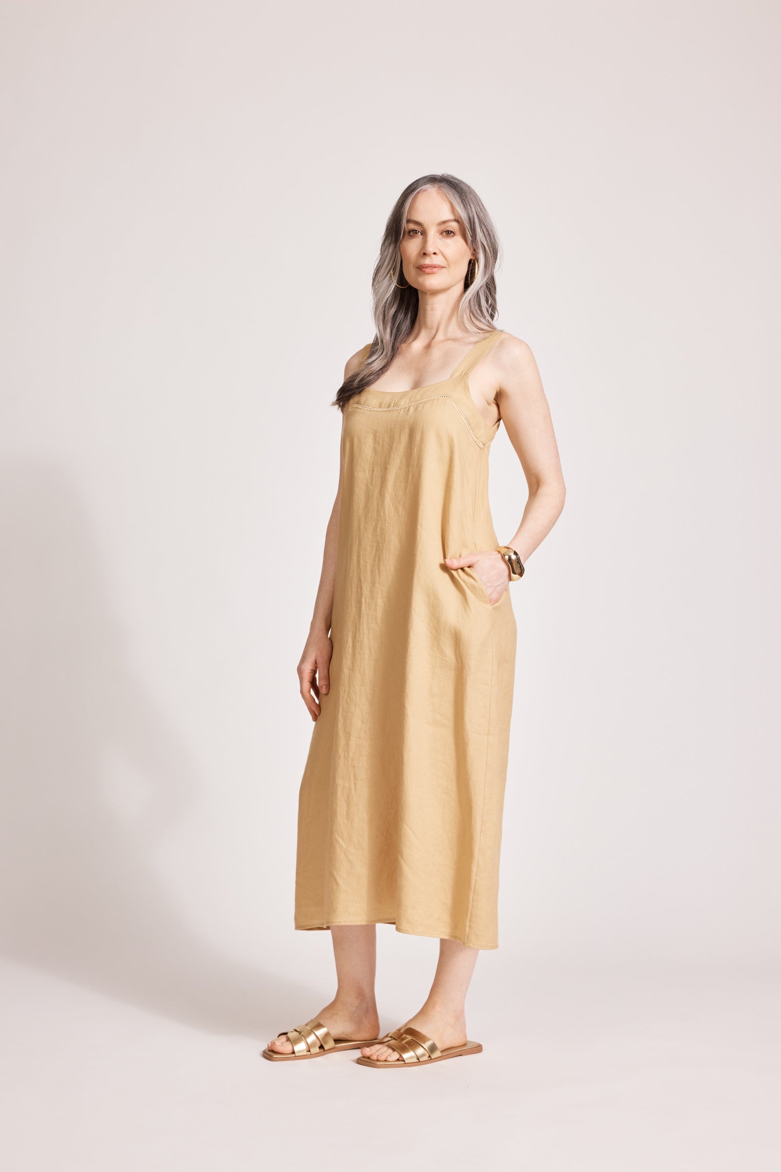 Miramar Tank Maxi Dress - Camel