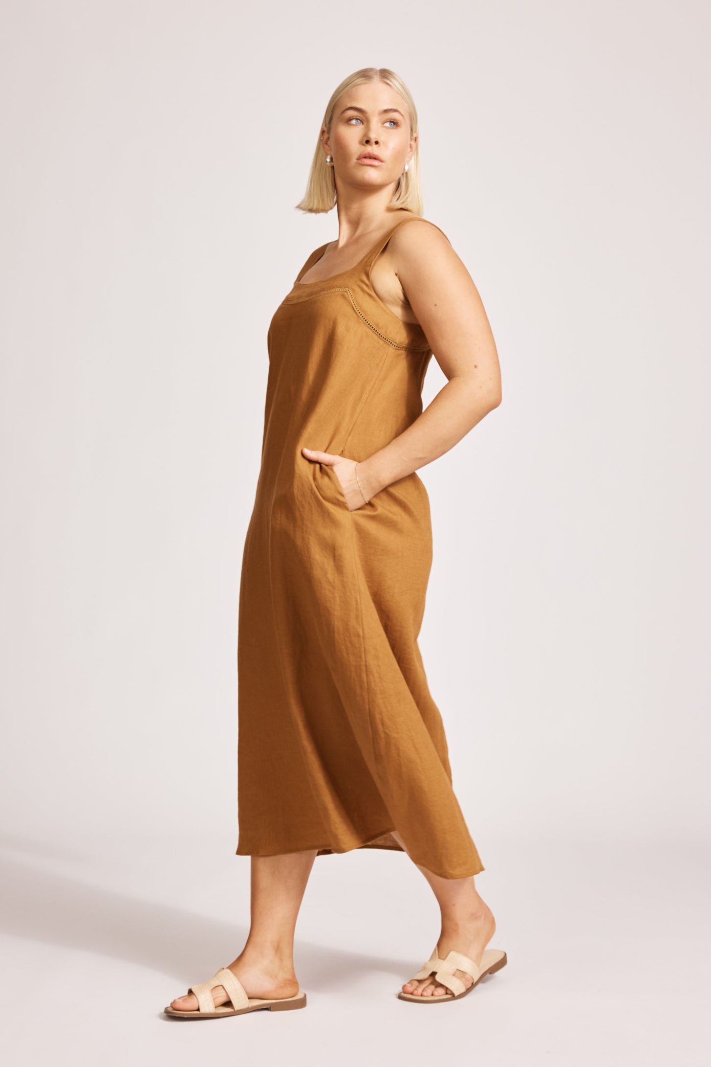 Miramar Tank Maxi Dress - Caramel