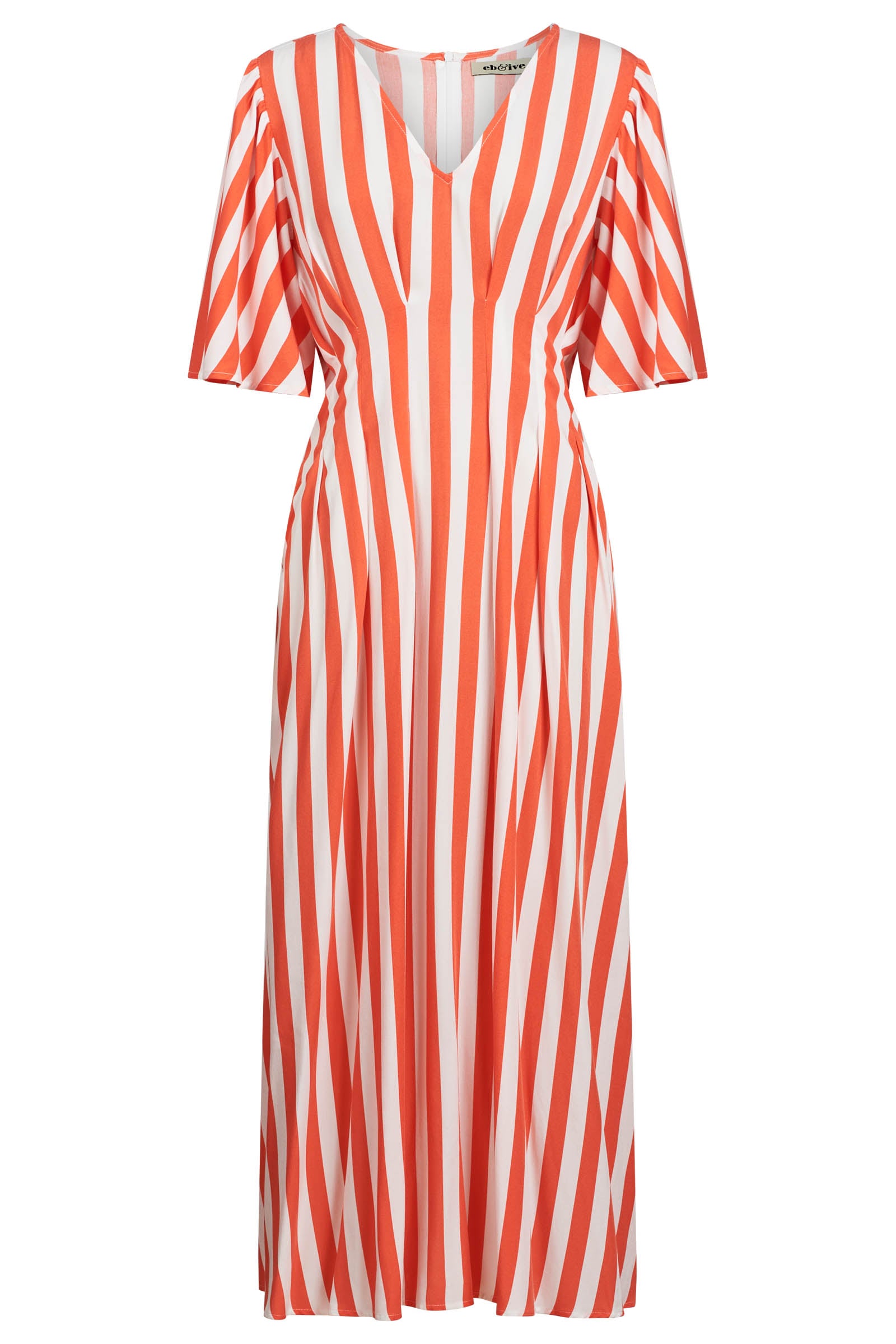 Treville Stripe Maxi Dress - Coral