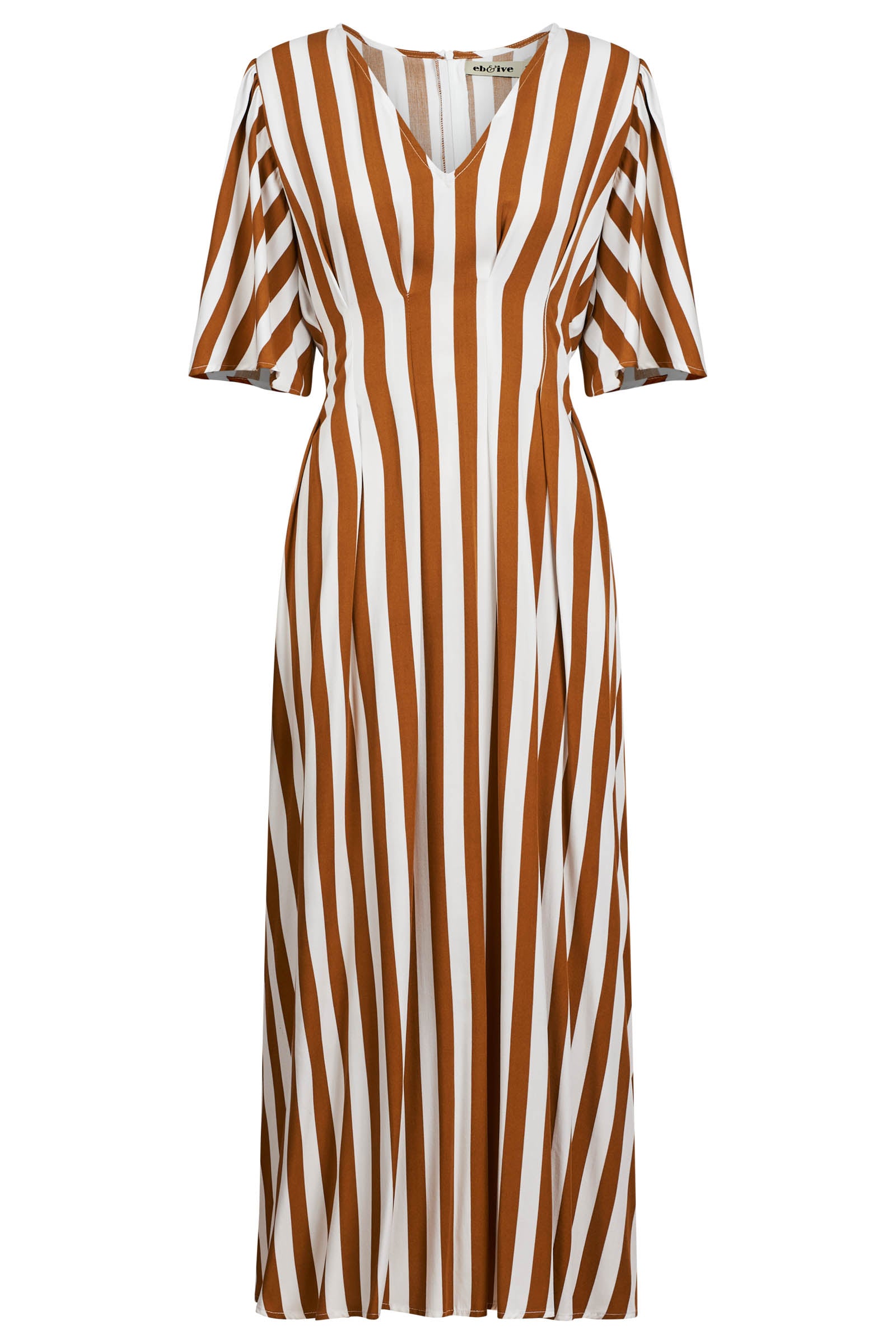 Treville Stripe Maxi Dress - Caramel