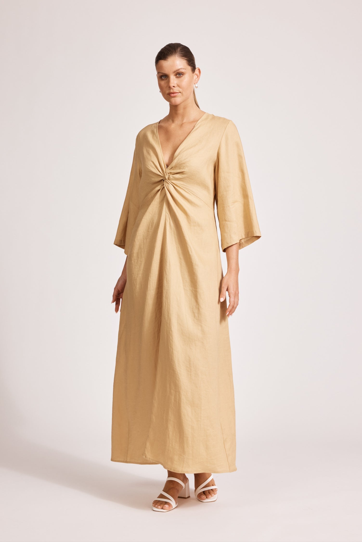 Miramar Twist Maxi Dress - Camel