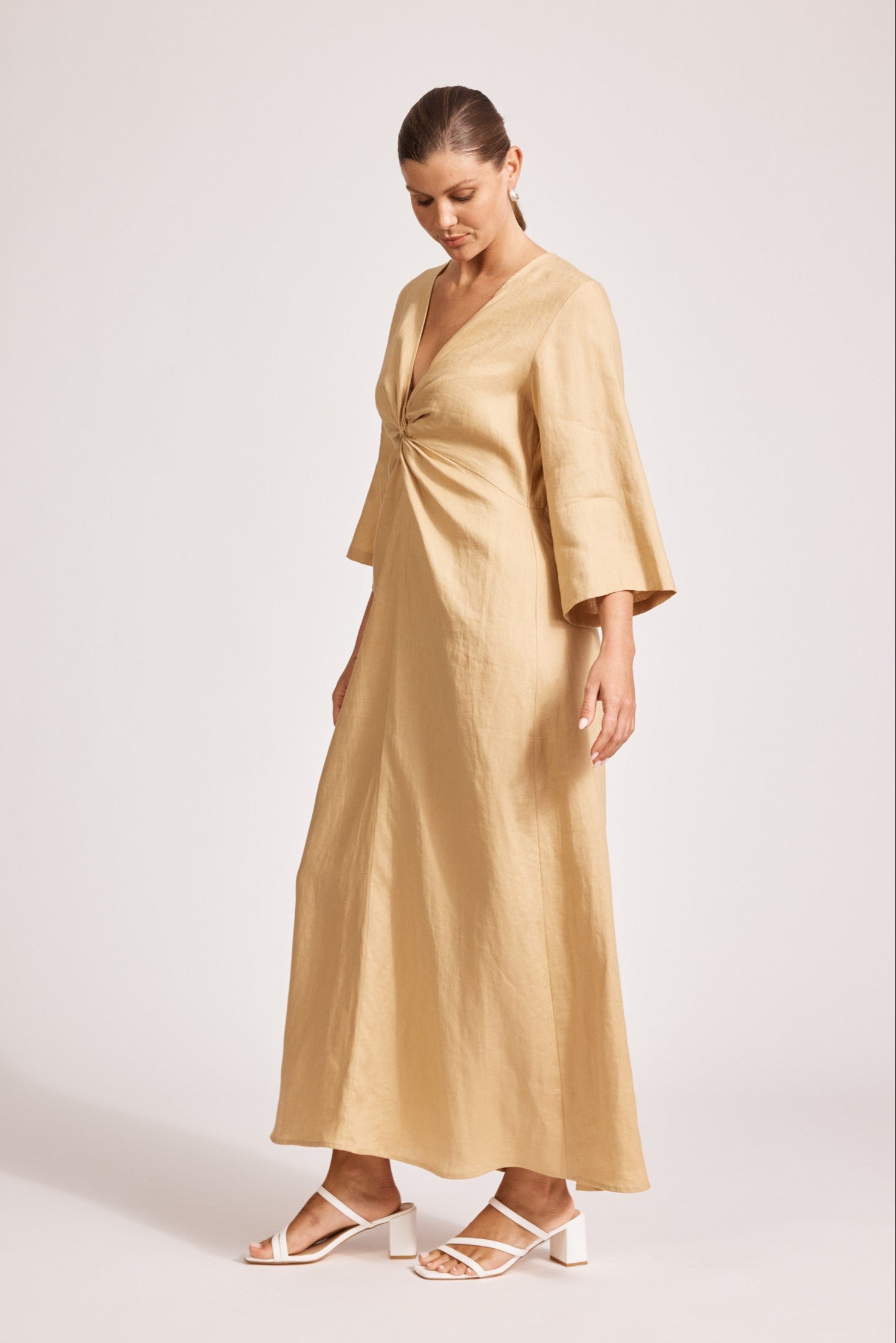 Miramar Twist Maxi Dress - Camel