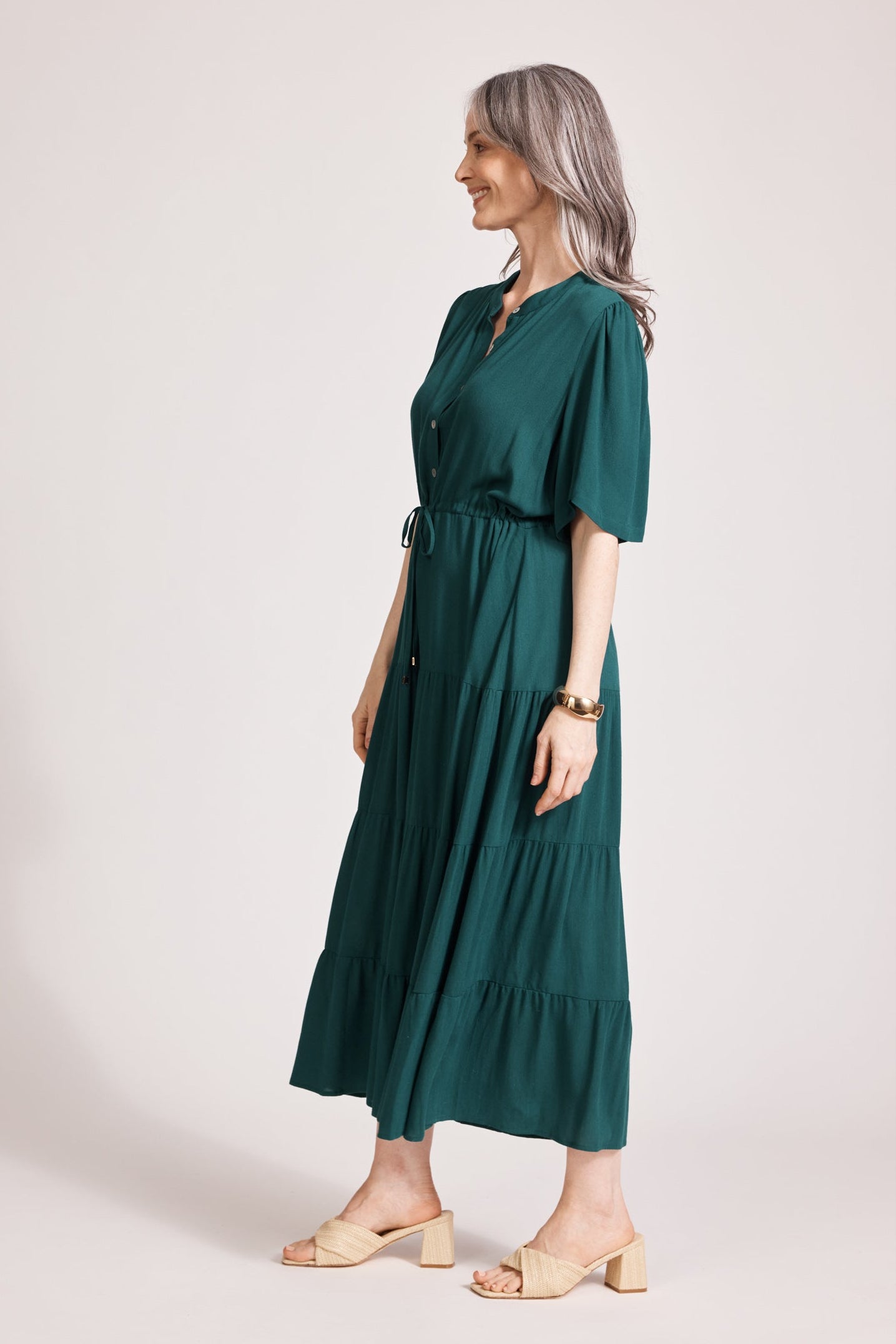 Alegria Tiered Maxi Dress - Lagoon