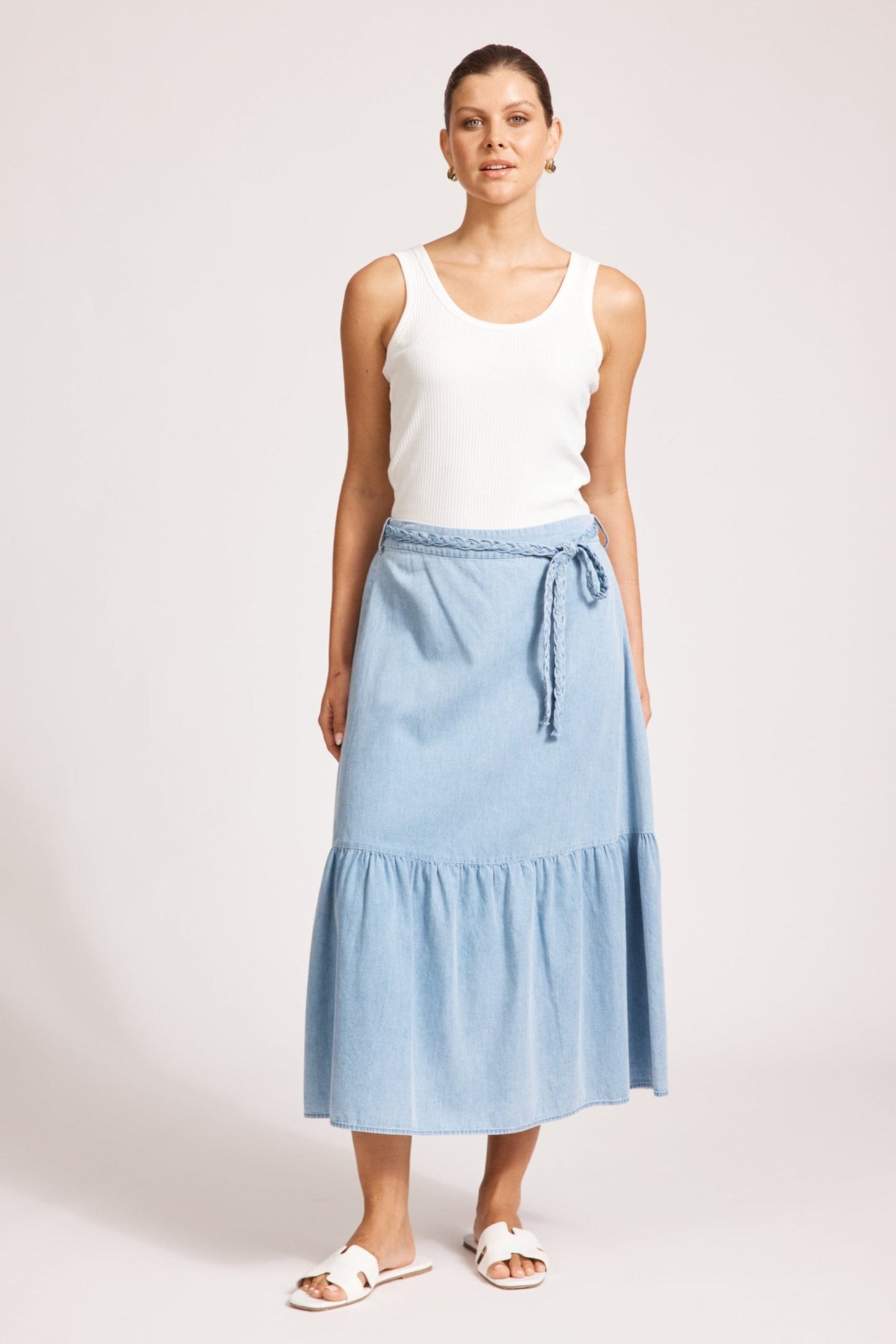 Melenia Denim Skirt Denim