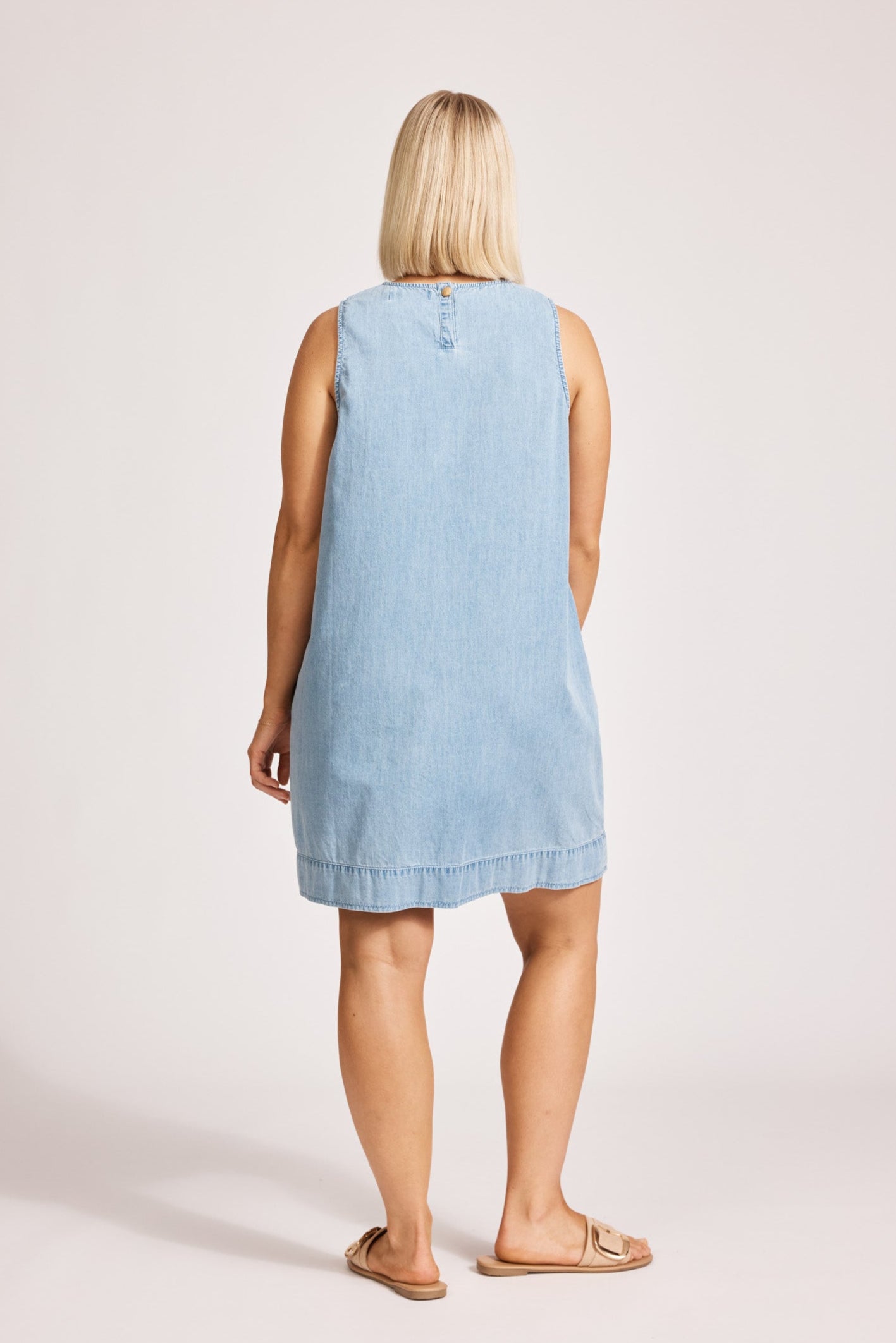 Melenia Denim Tank Dress - Denim