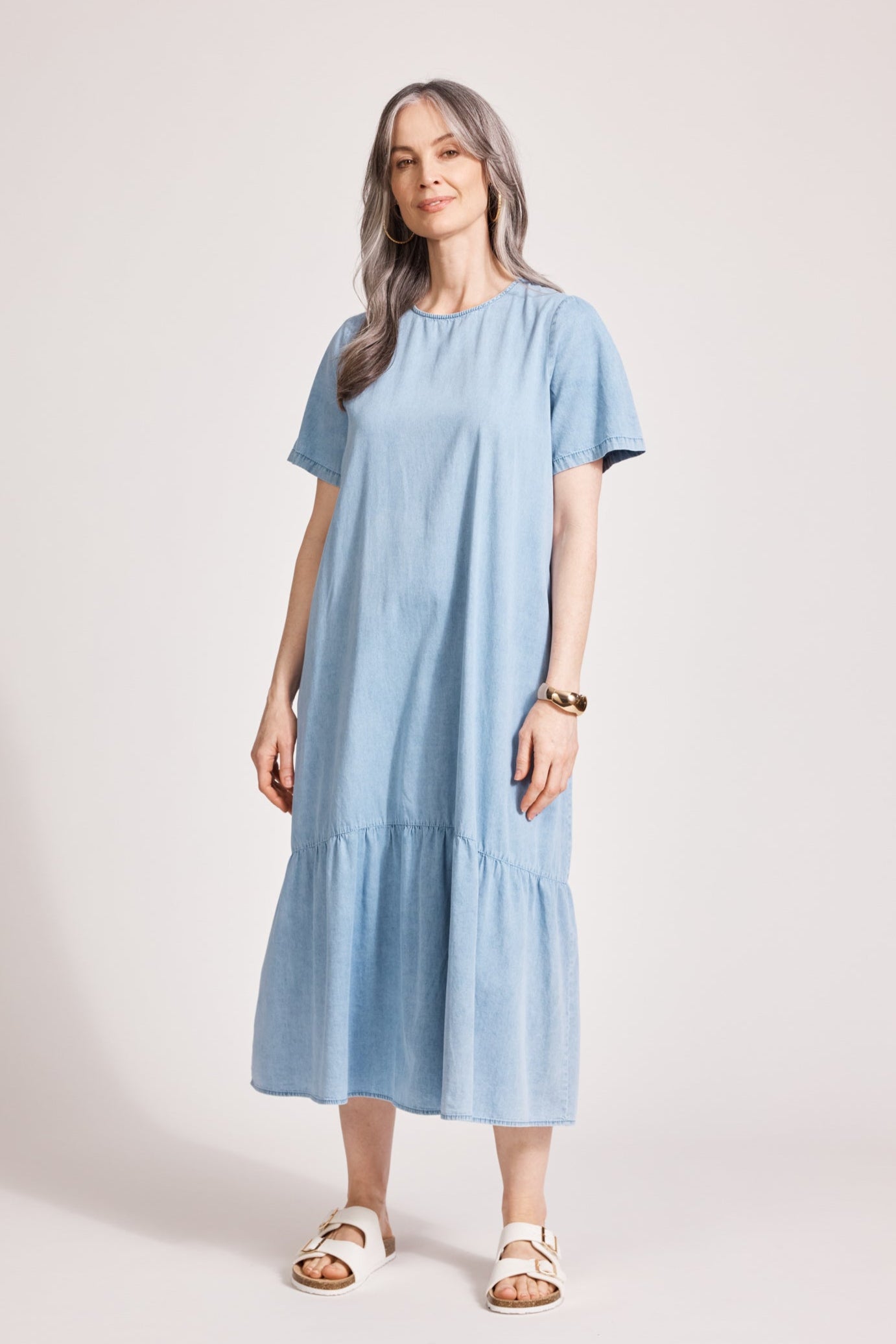 Melenia Denim Dress - Denim