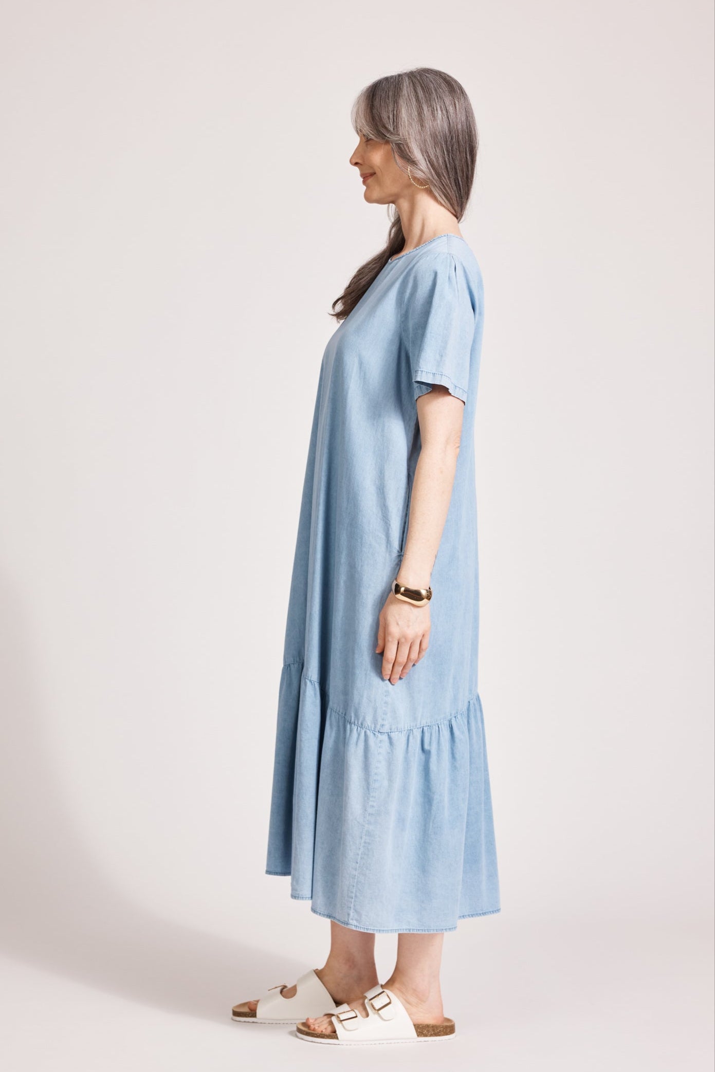 Melenia Denim Dress - Denim