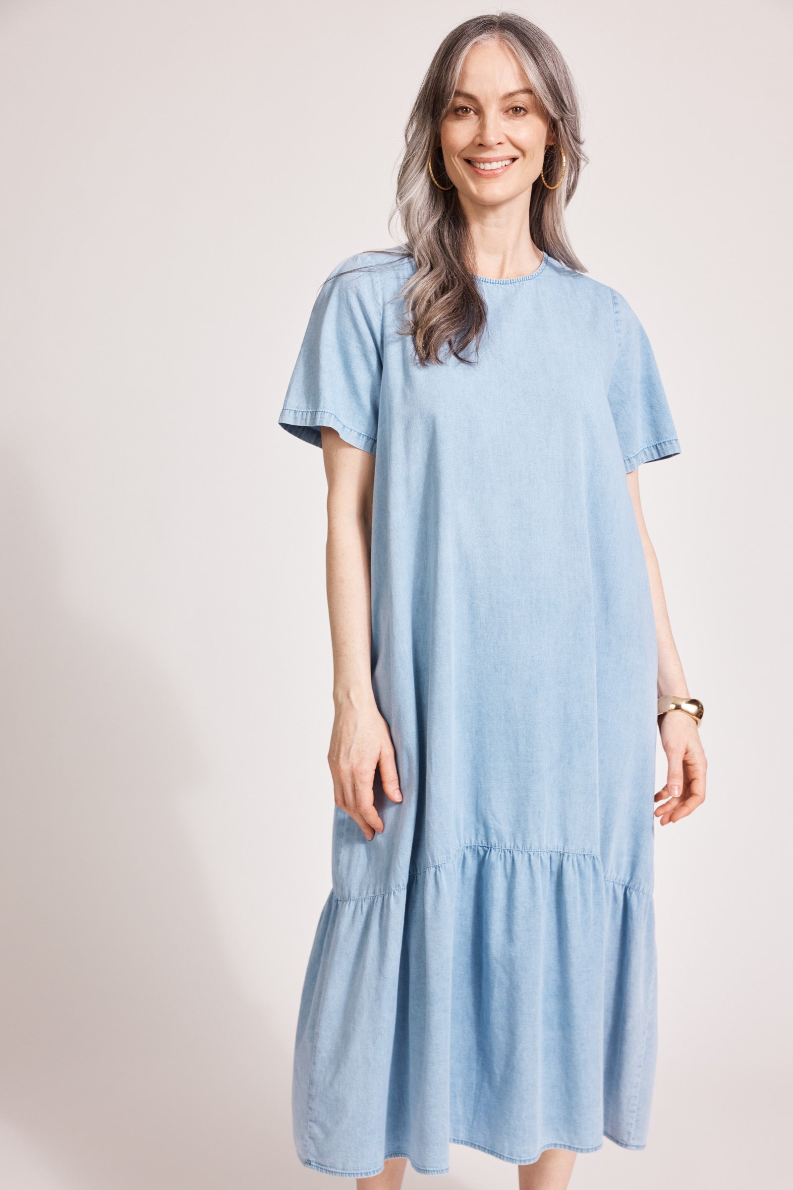 Melenia Denim Dress - Denim