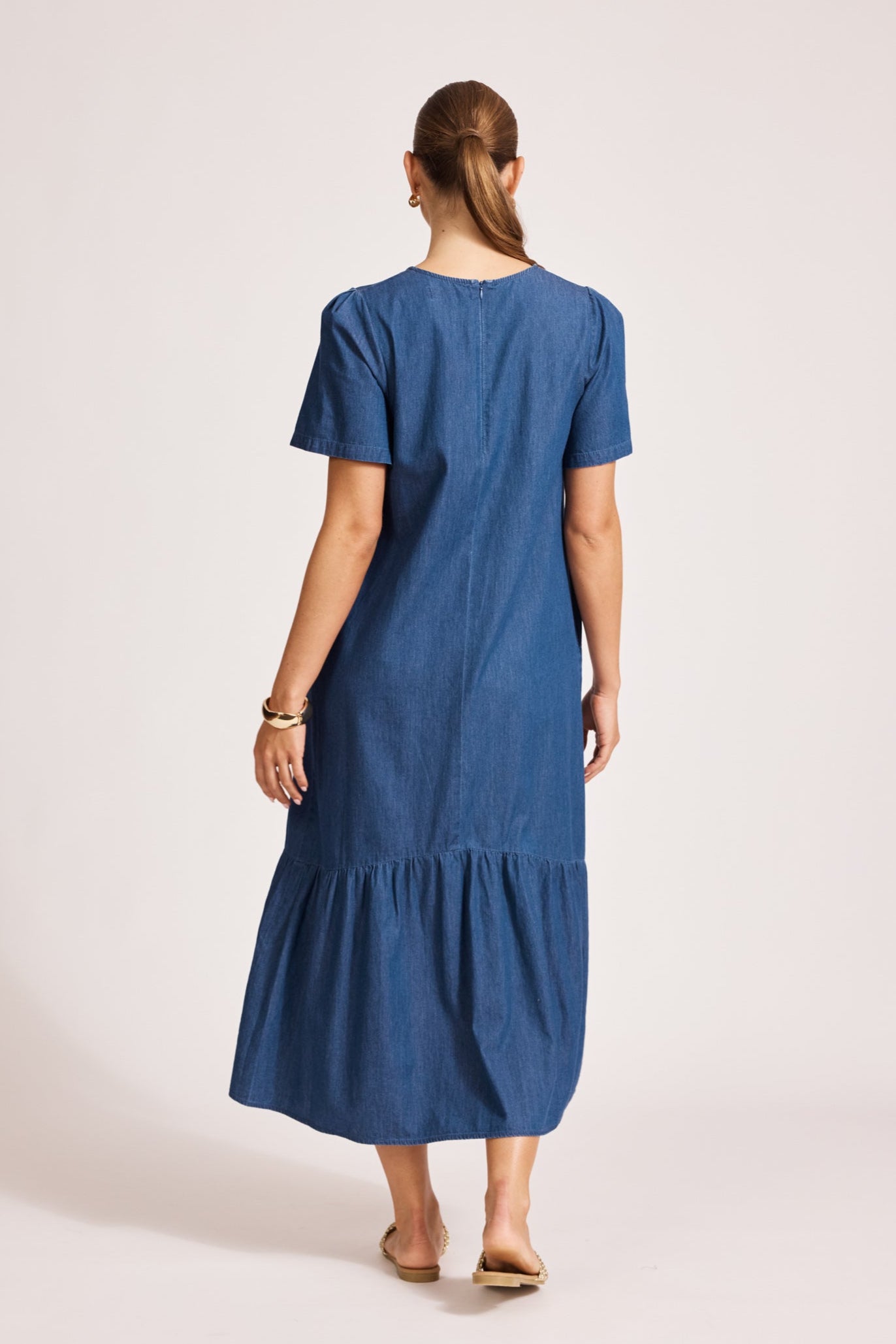 Melenia Denim Dress - Indigo