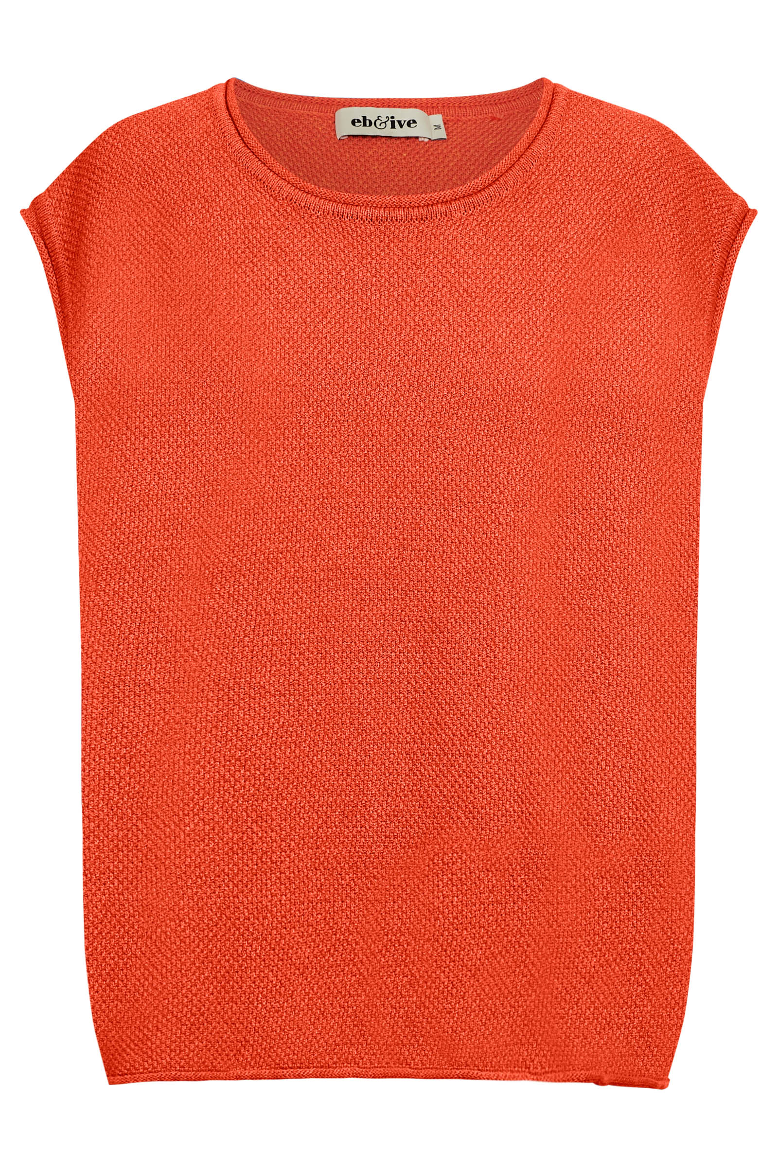 Artemis Sleeveless Knit Top - Coral