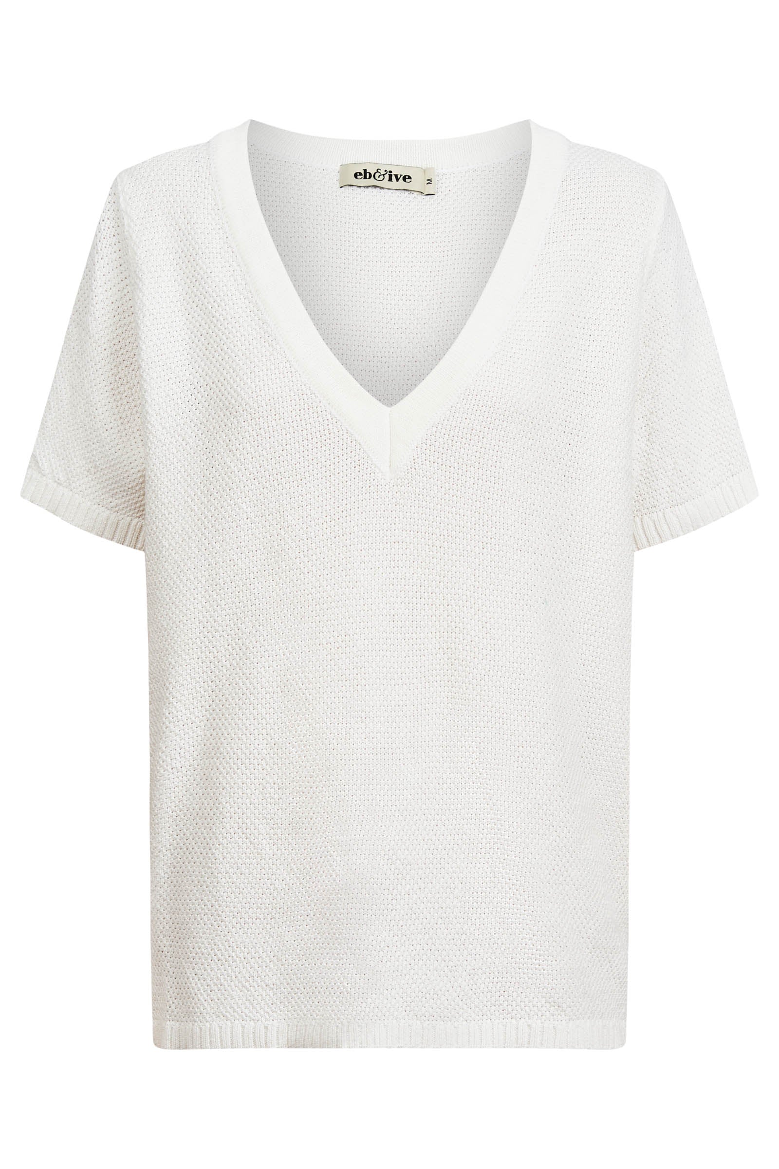 Artemis V Knit Top - White