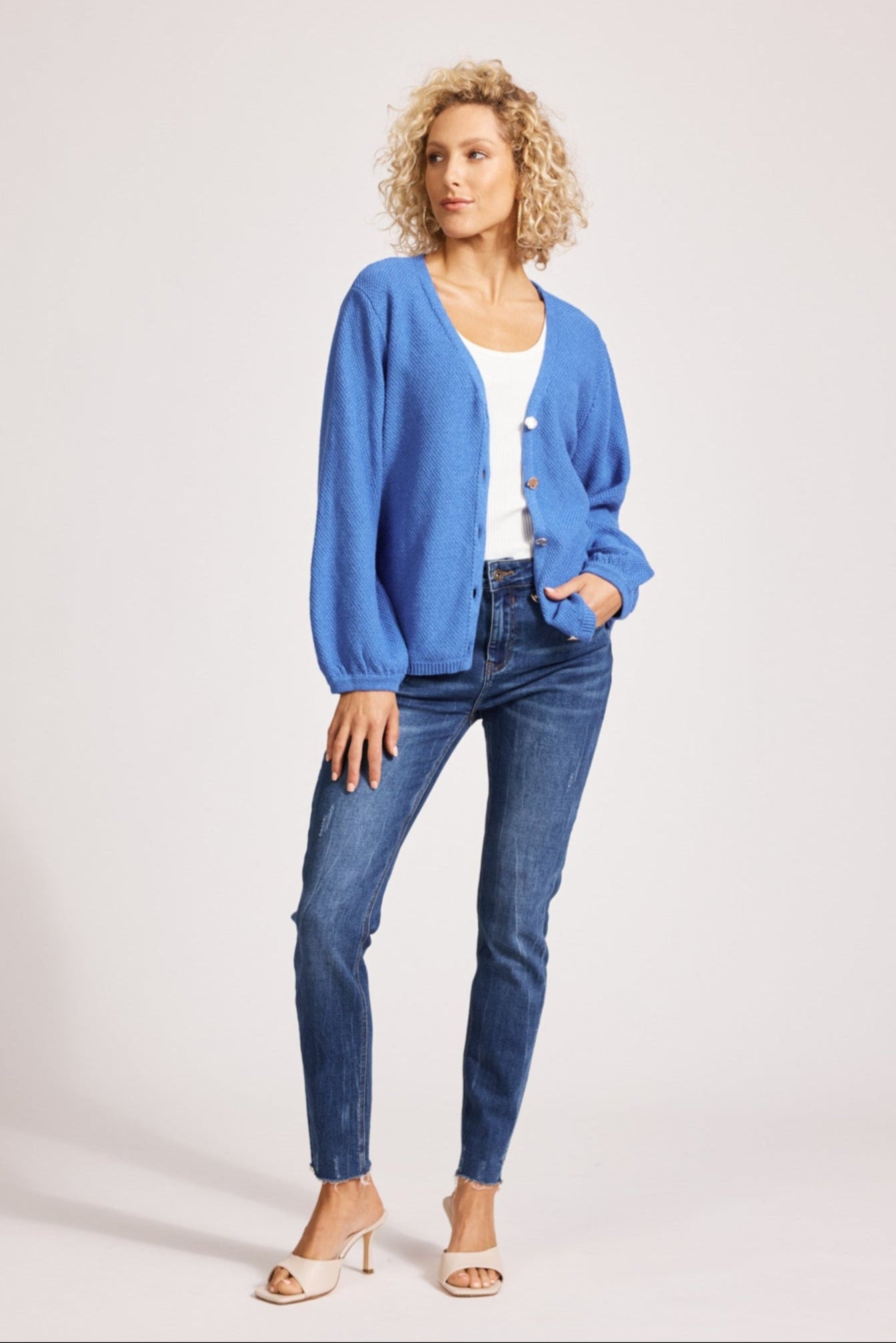Artemis Knit Cardigan - Aegean