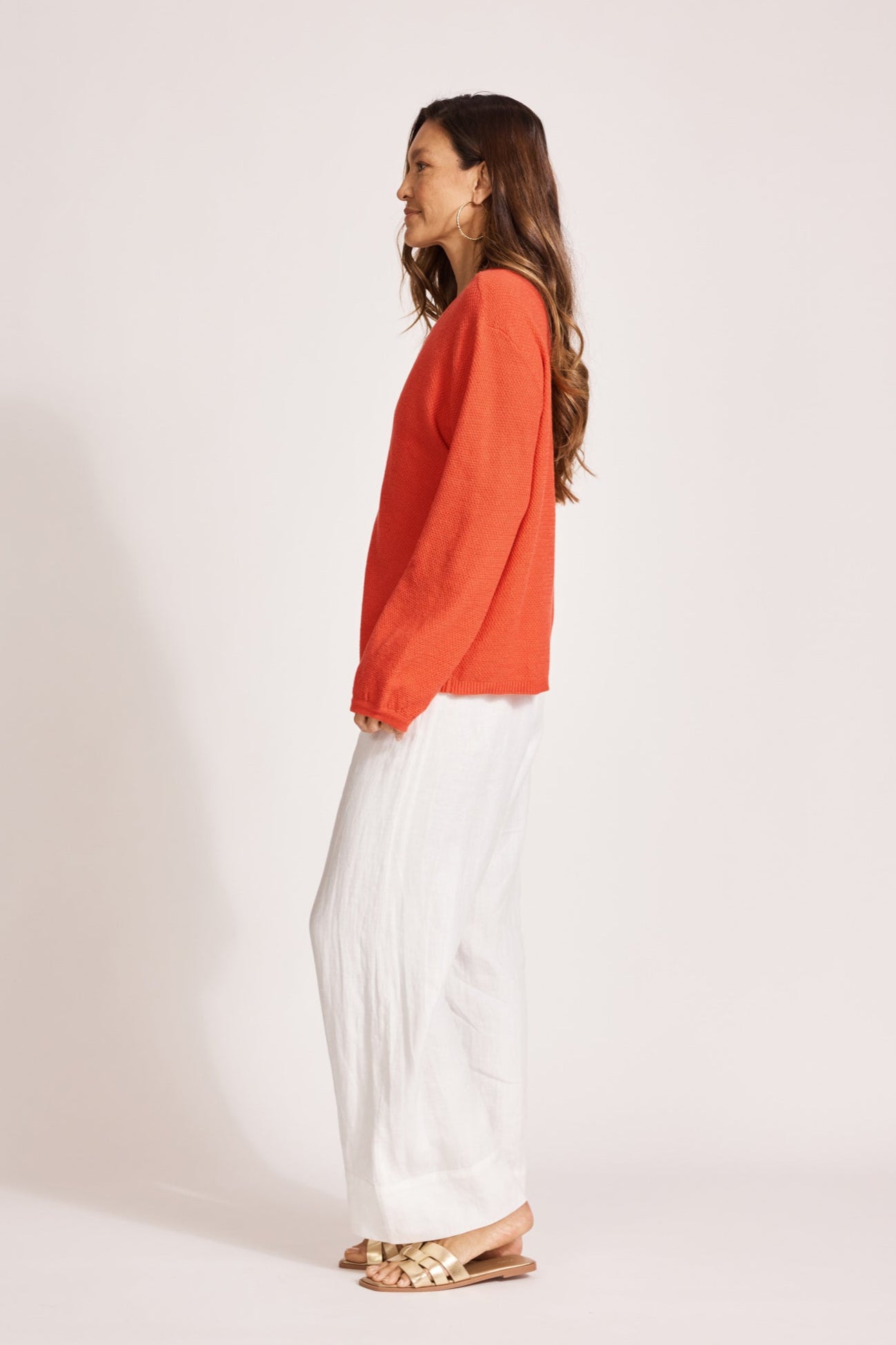 Artemis Knit Cardigan - Coral