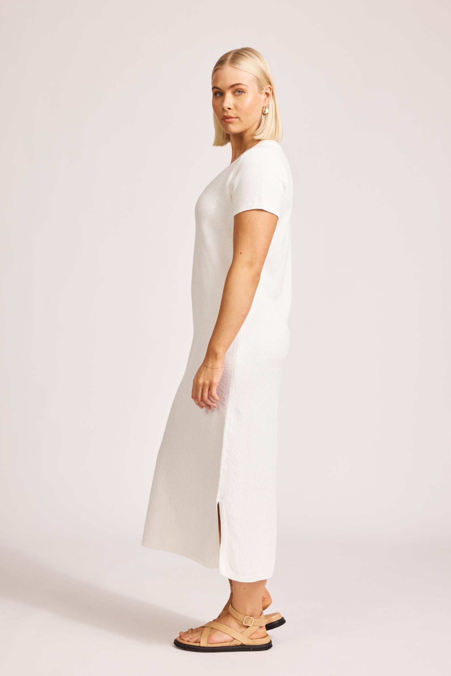 Artemis V Knit Dress - White