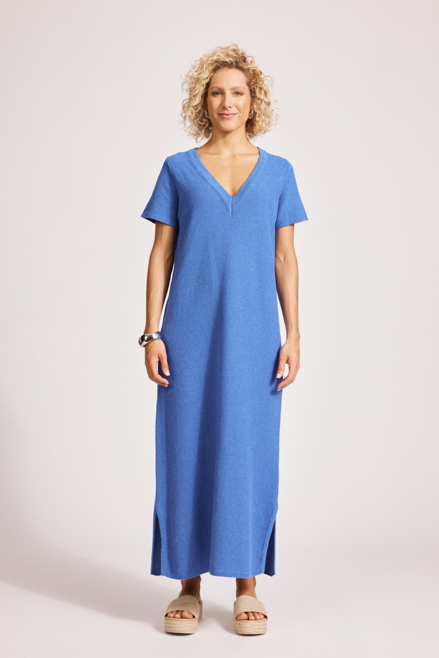 Artemis V Knit Dress - Aegean