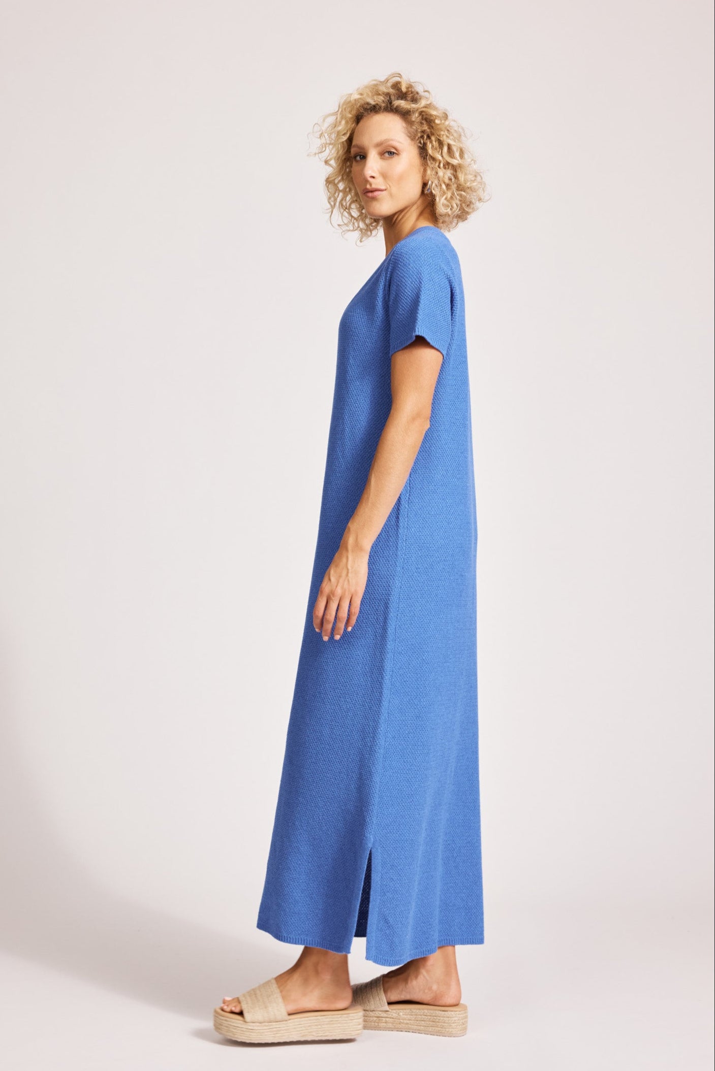 Artemis V Knit Dress - Aegean