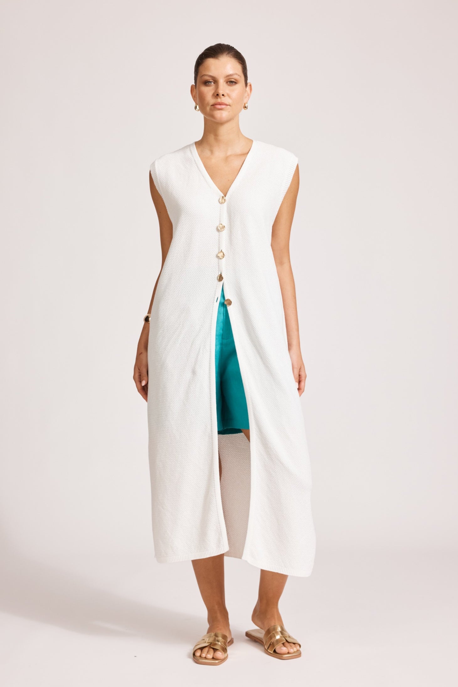 Artemis Knit Vest - White