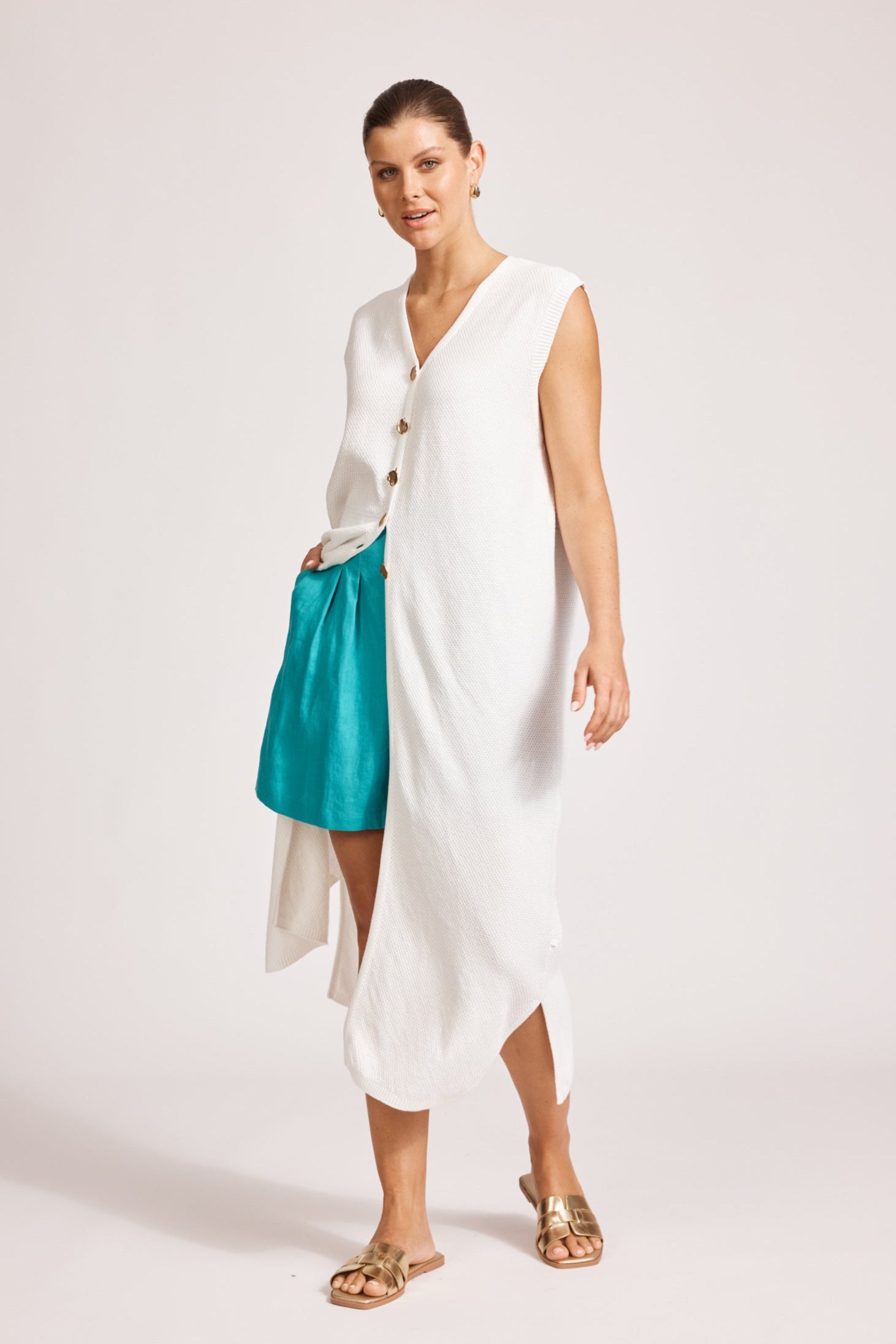 Artemis Knit Vest - White