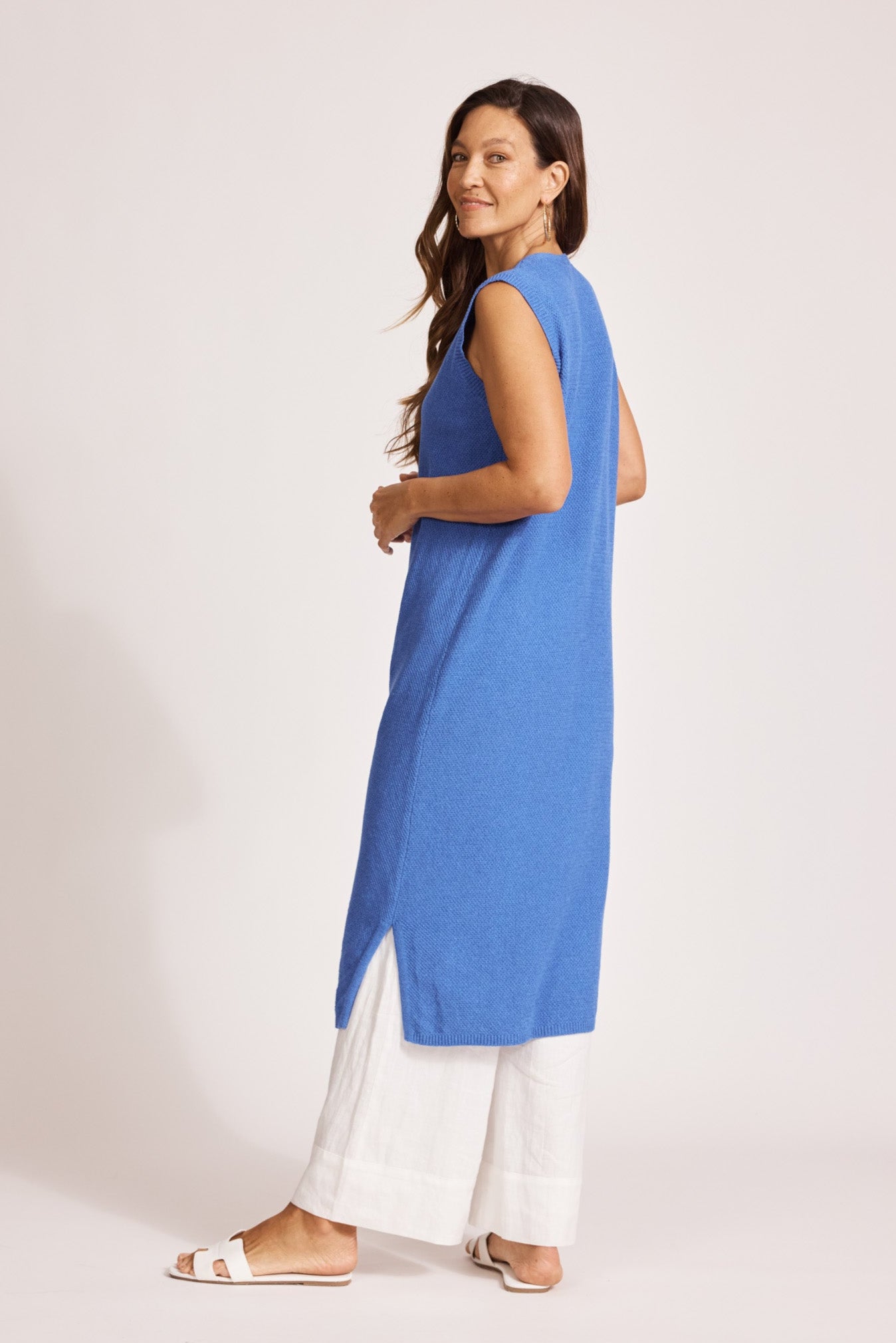 Artemis Knit Vest - Aegean