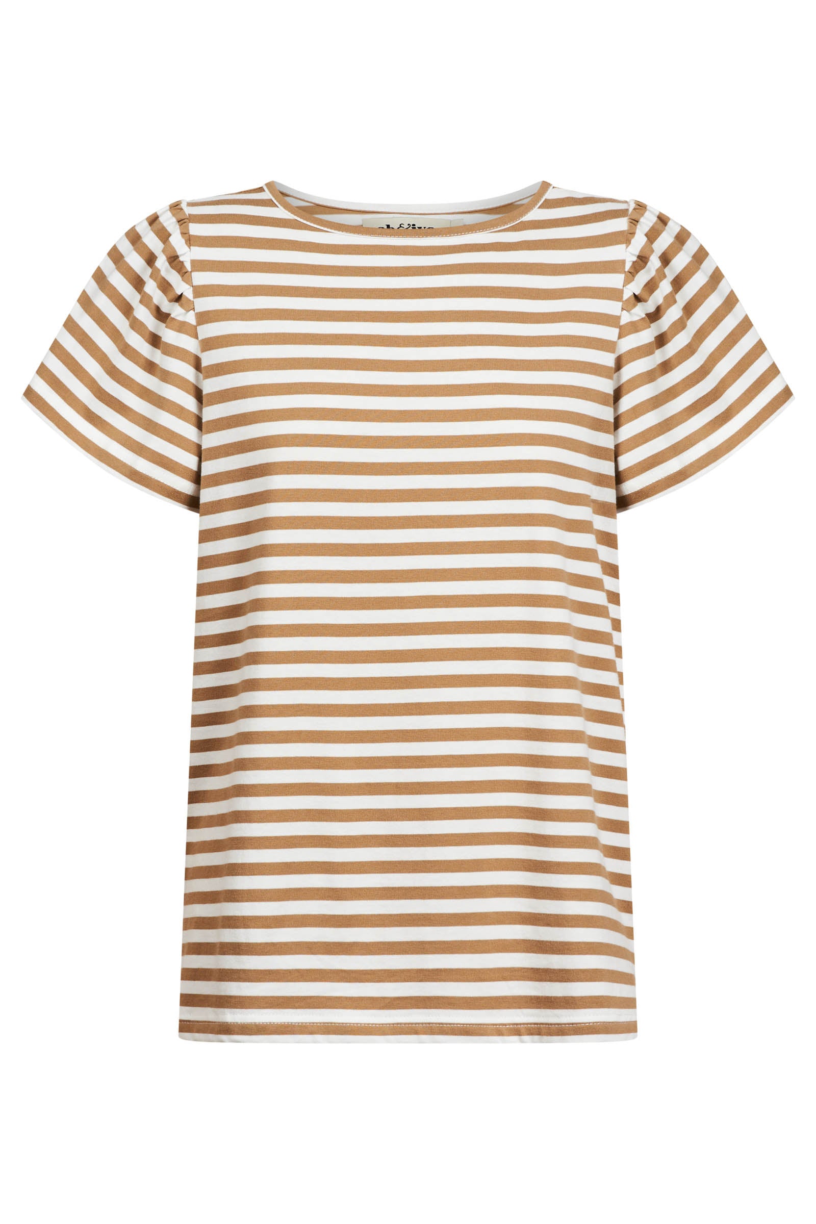 Margherita Stripe Tshirt - Camel