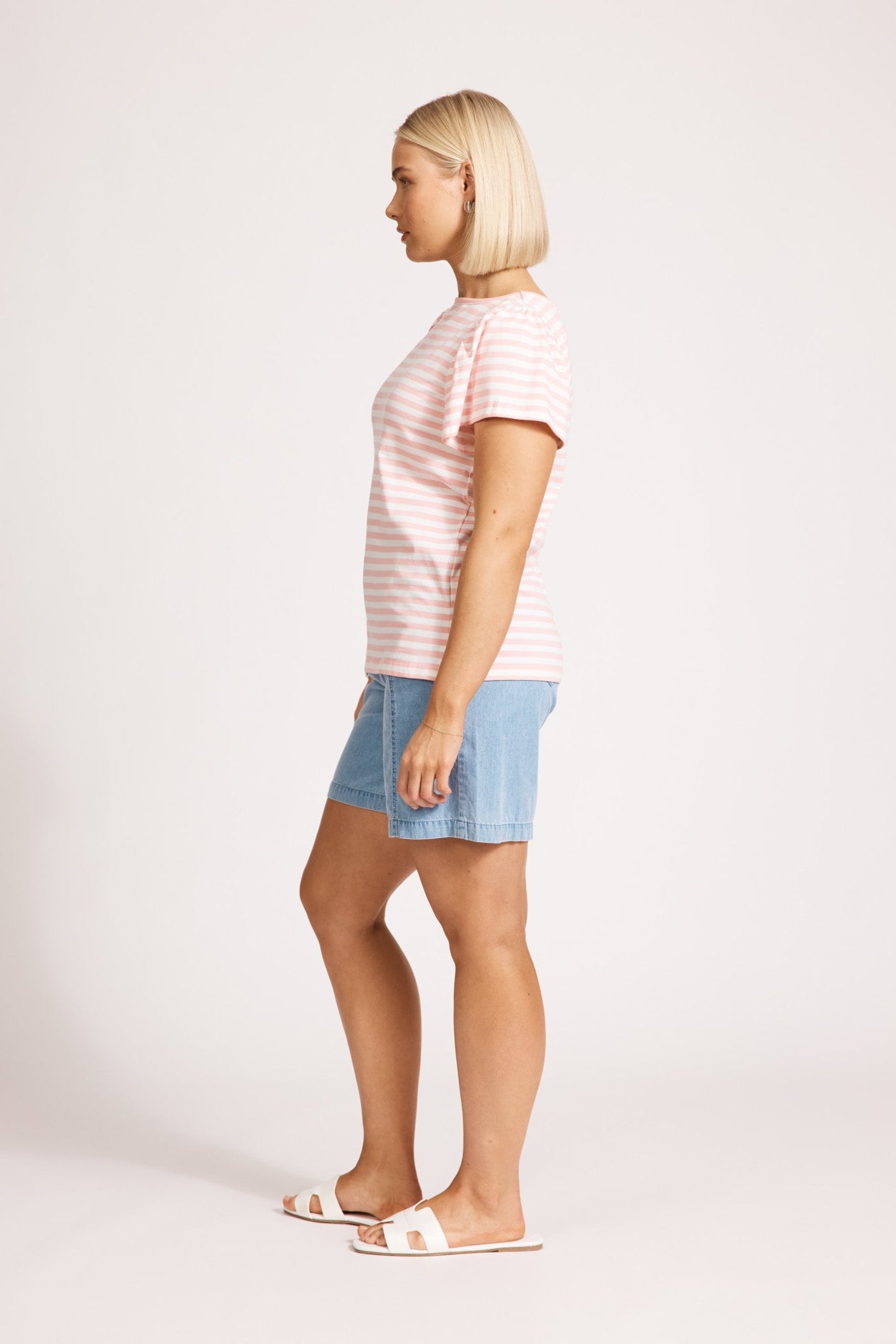 Margherita Stripe Tshirt - Cameo