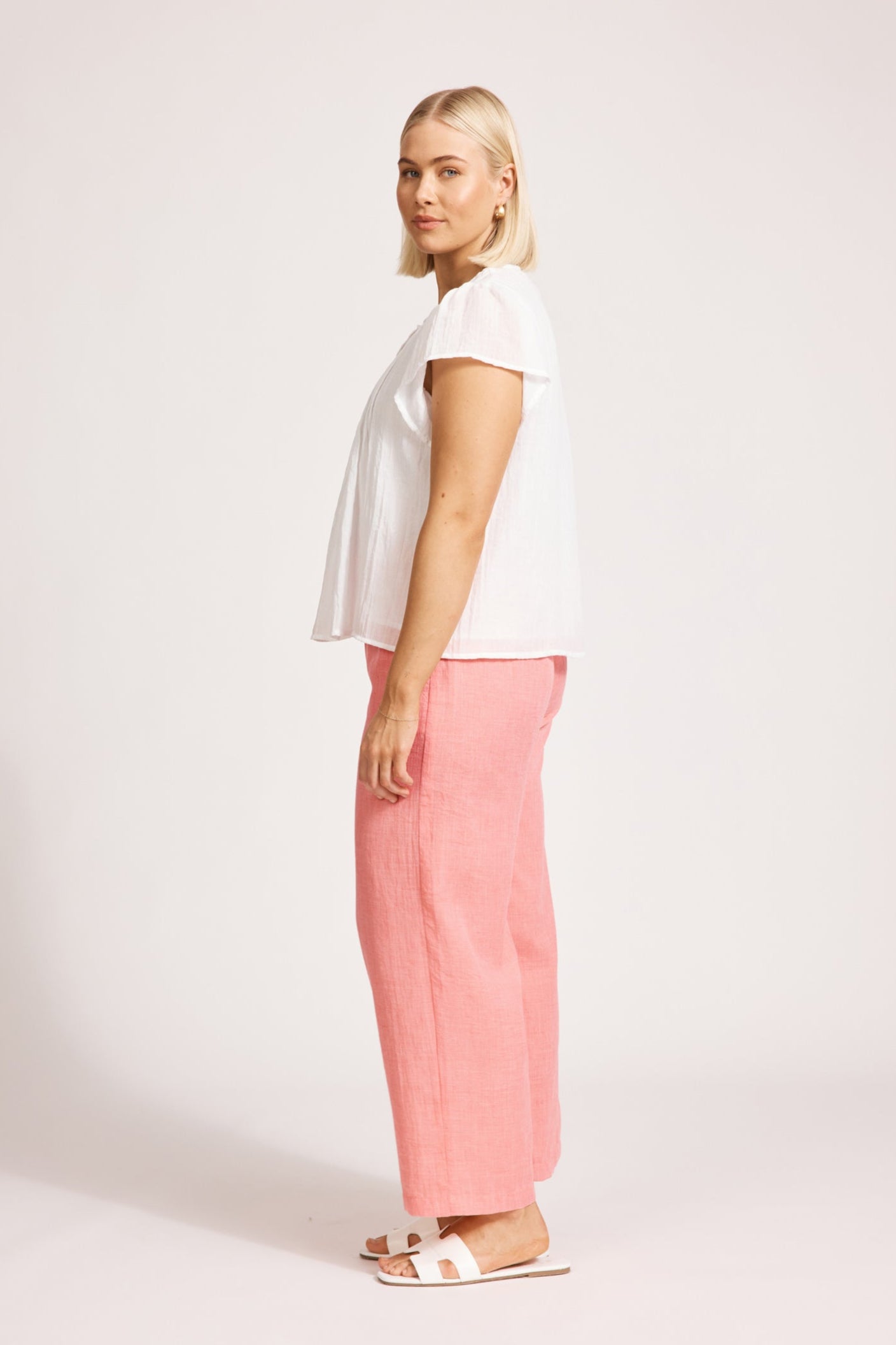 Orsula Button Top - White