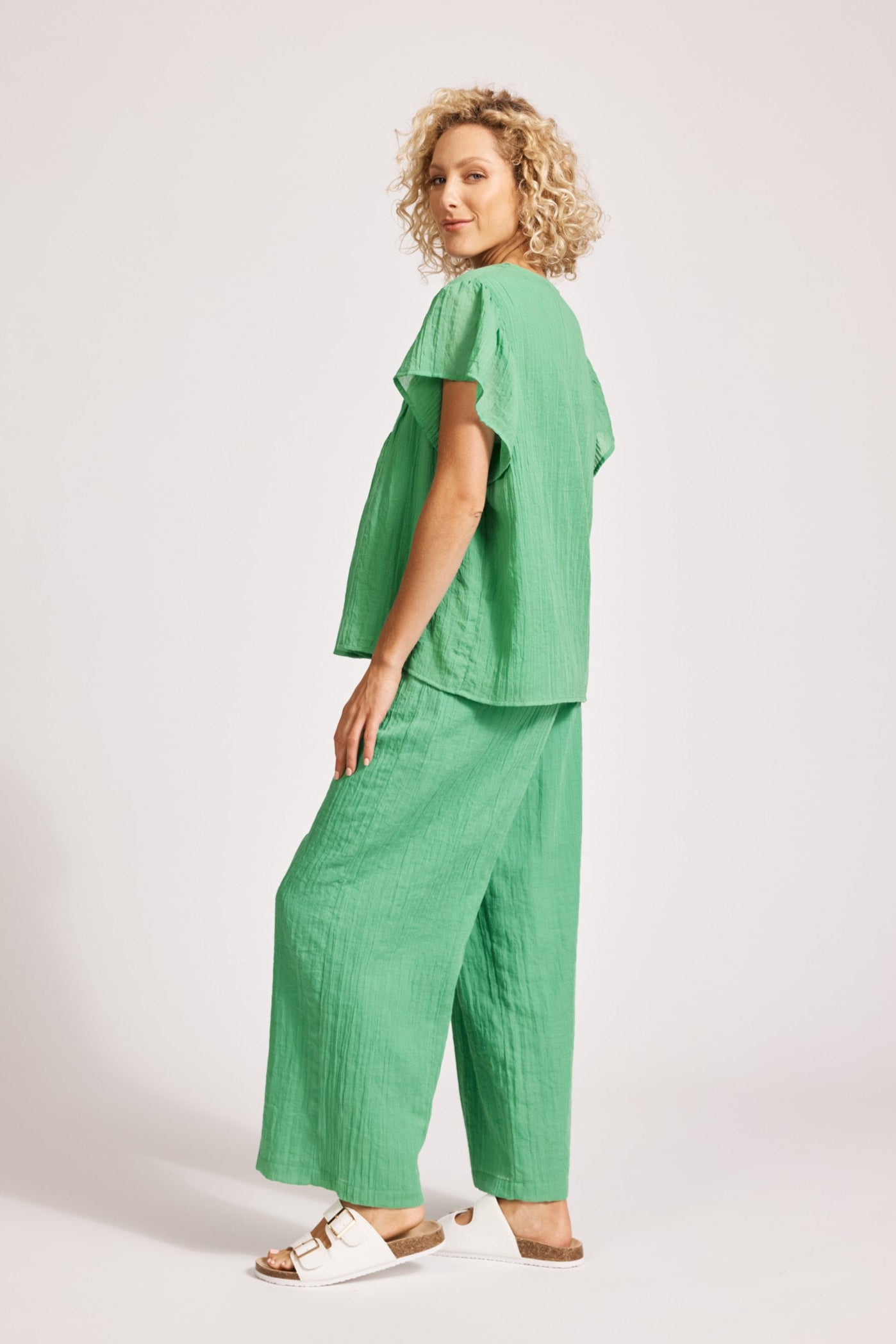 Orsula Button Top - Jade