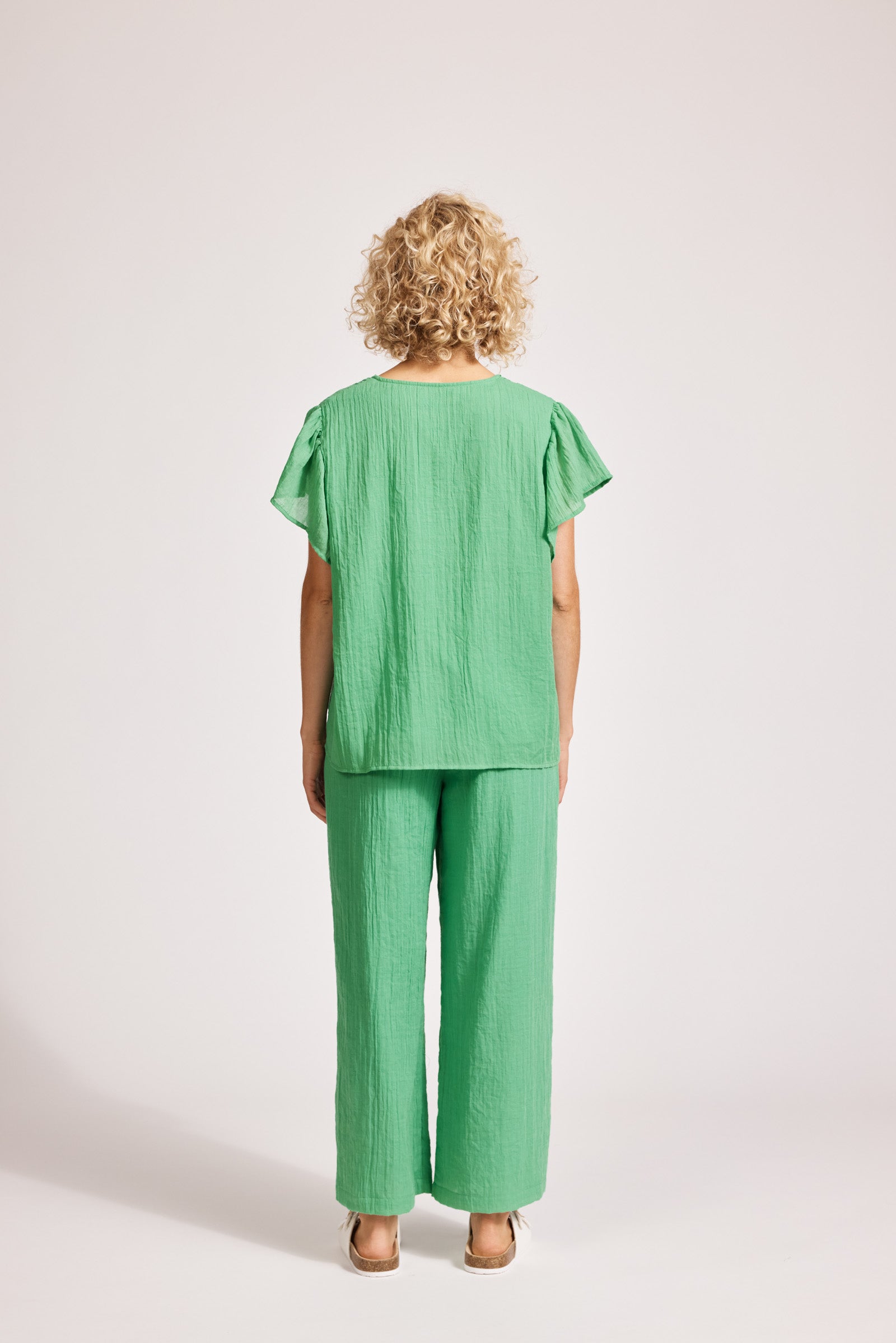 Orsula Button Top - Jade