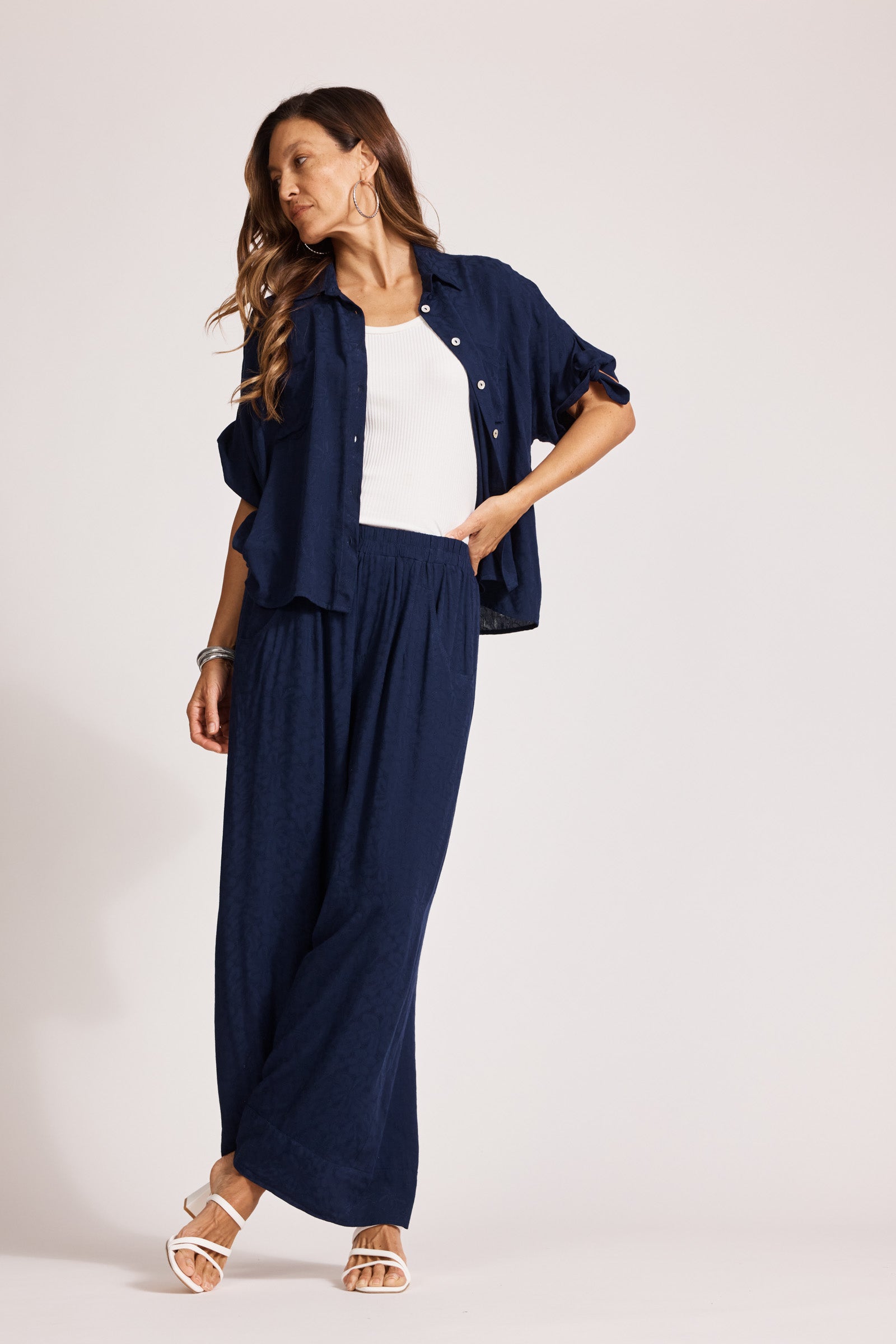 Parisio Tie Shirt - Indigo