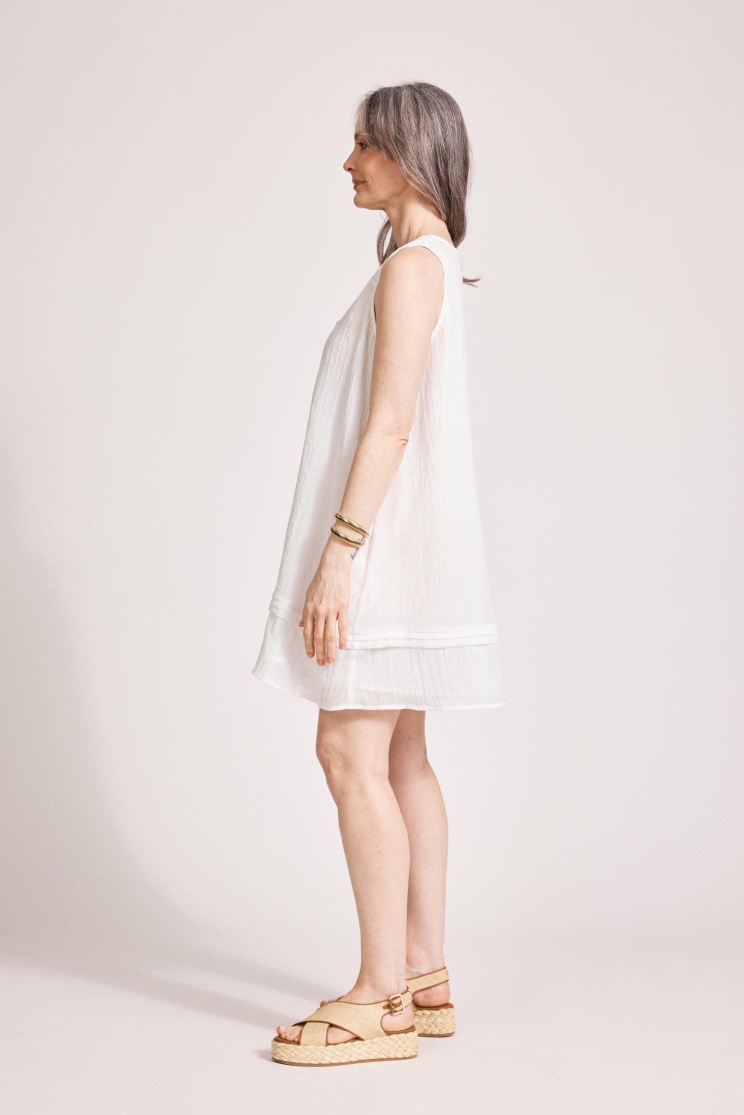 Orsula Tank Dress - White