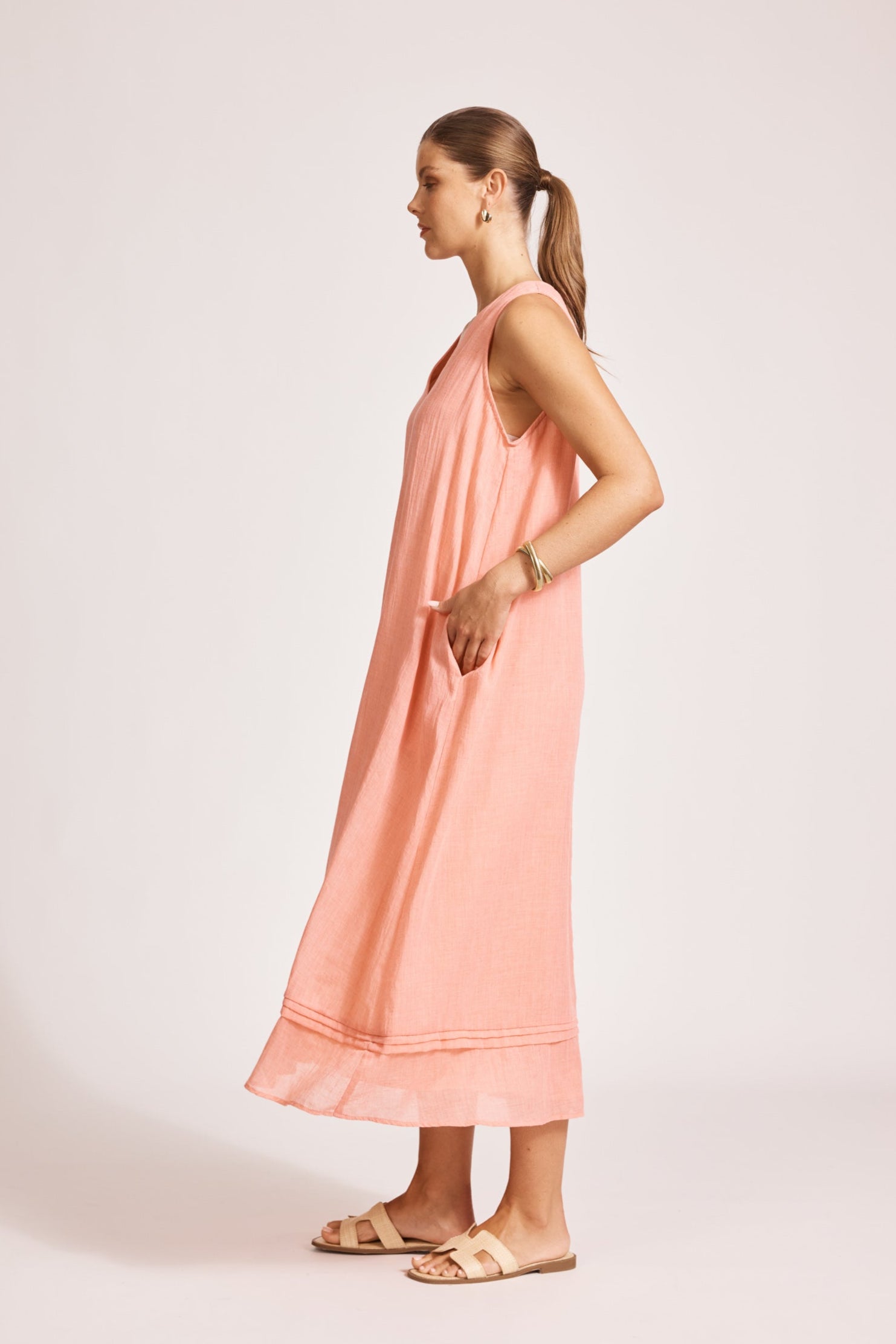 Orsula Tank Maxi Dress - Cameo