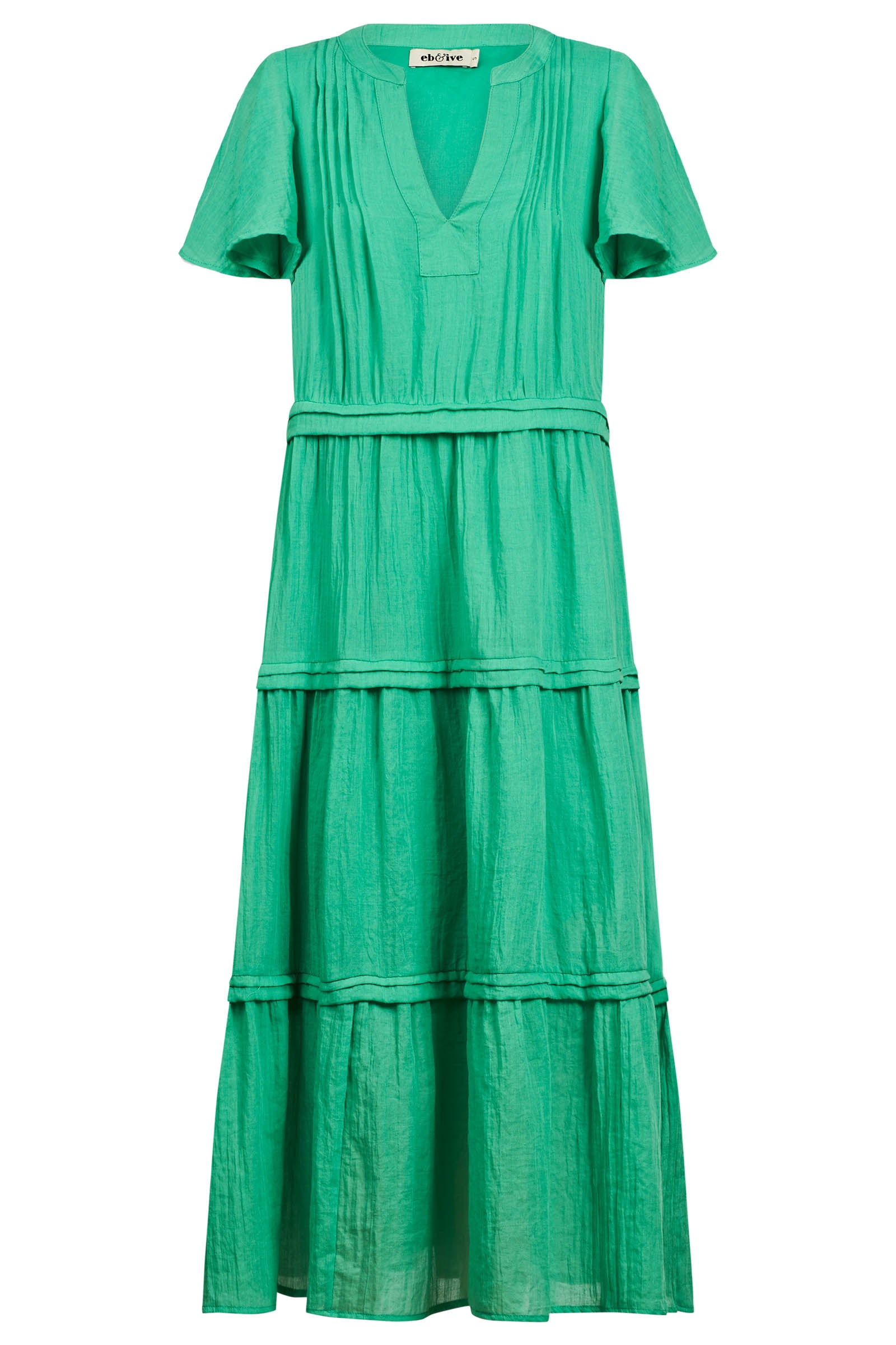 Orsula Tiered Maxi Dress - Jade