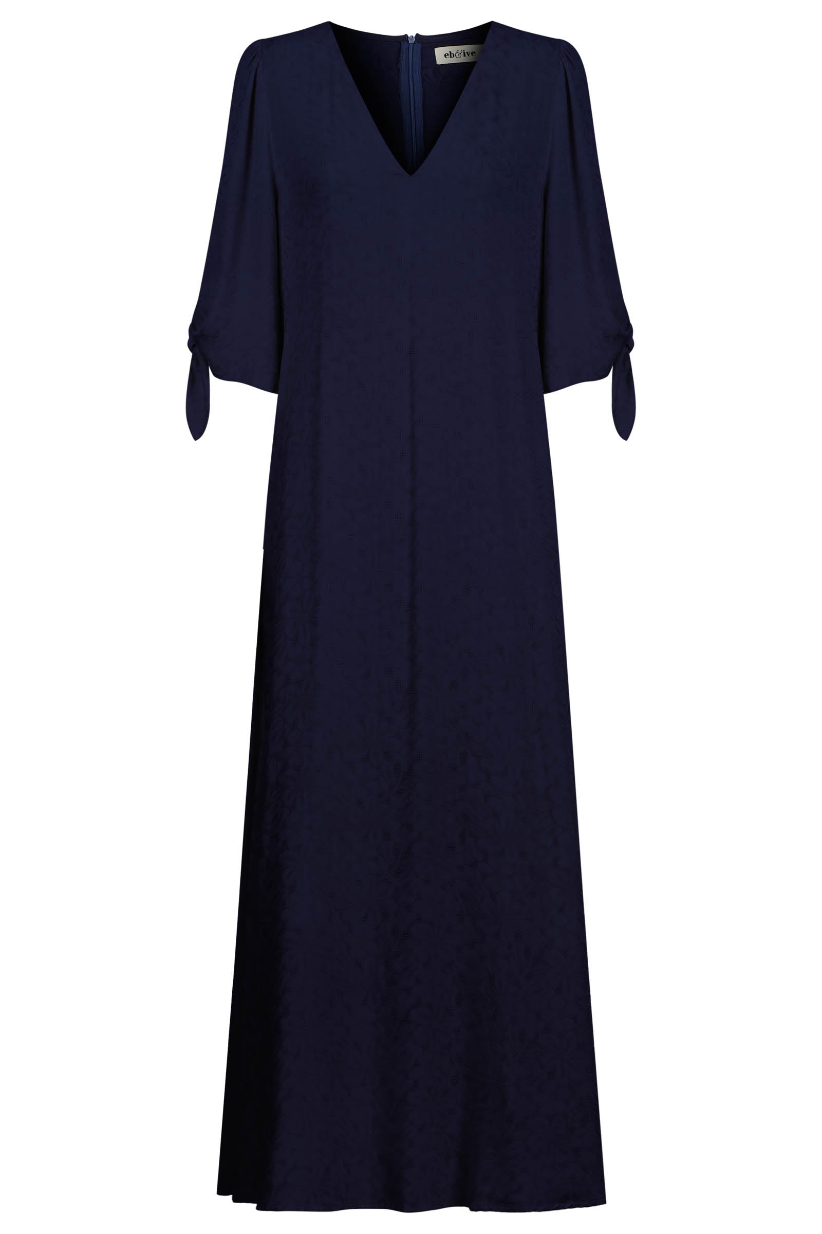 Parisio Tie Maxi Dress - Indigo