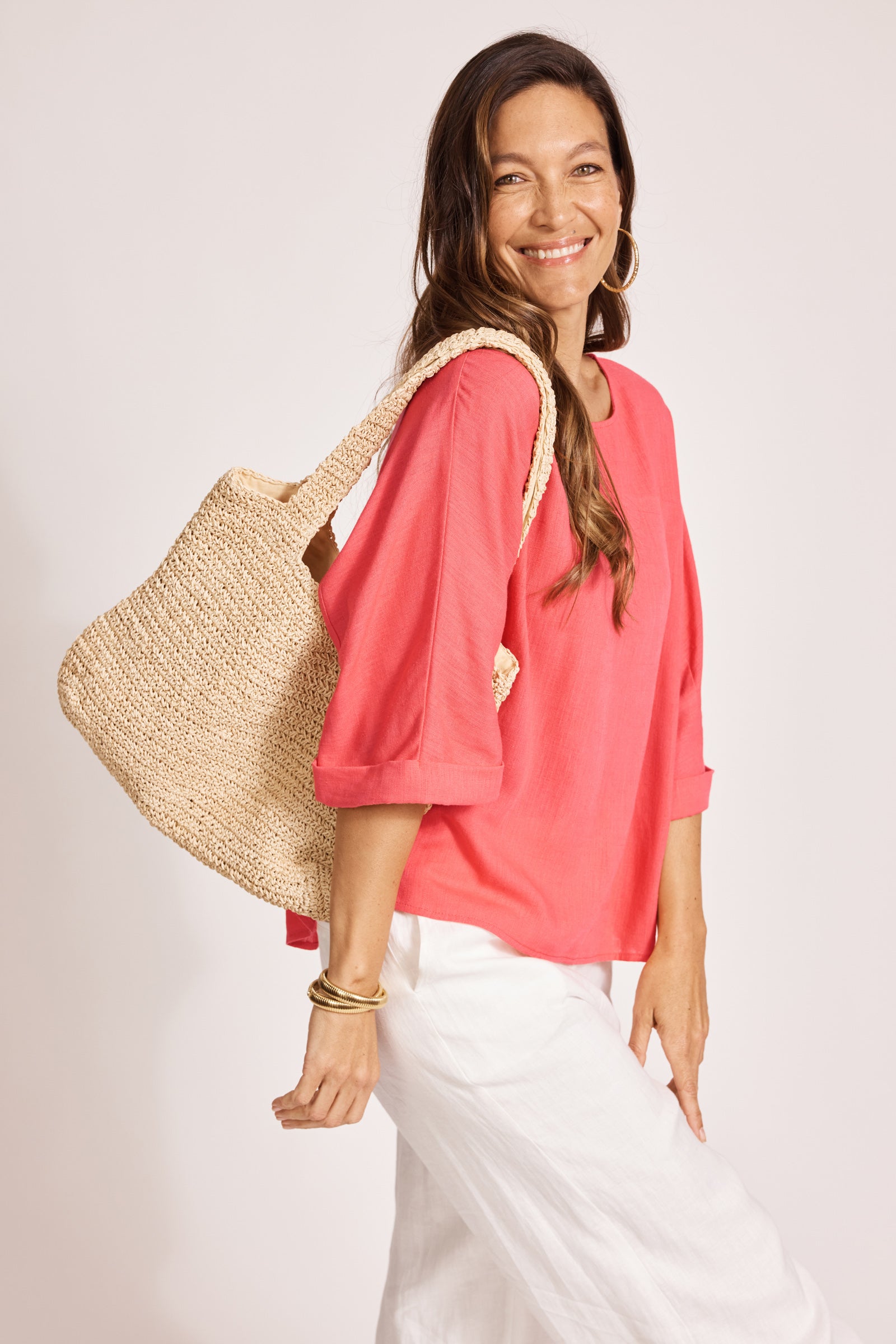 Alesia Relaxed Top - Melon