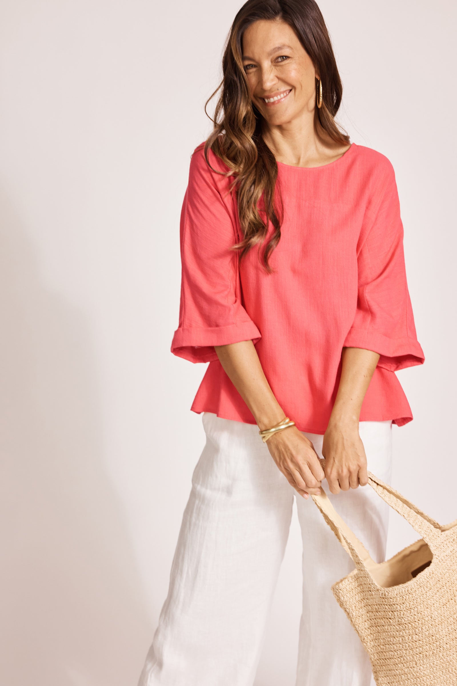 Alesia Relaxed Top - Melon