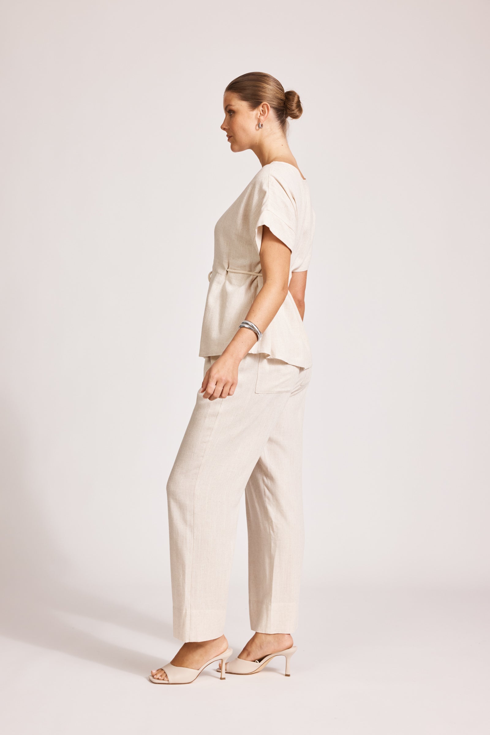 Alesia Rope Tie Top - Tusk