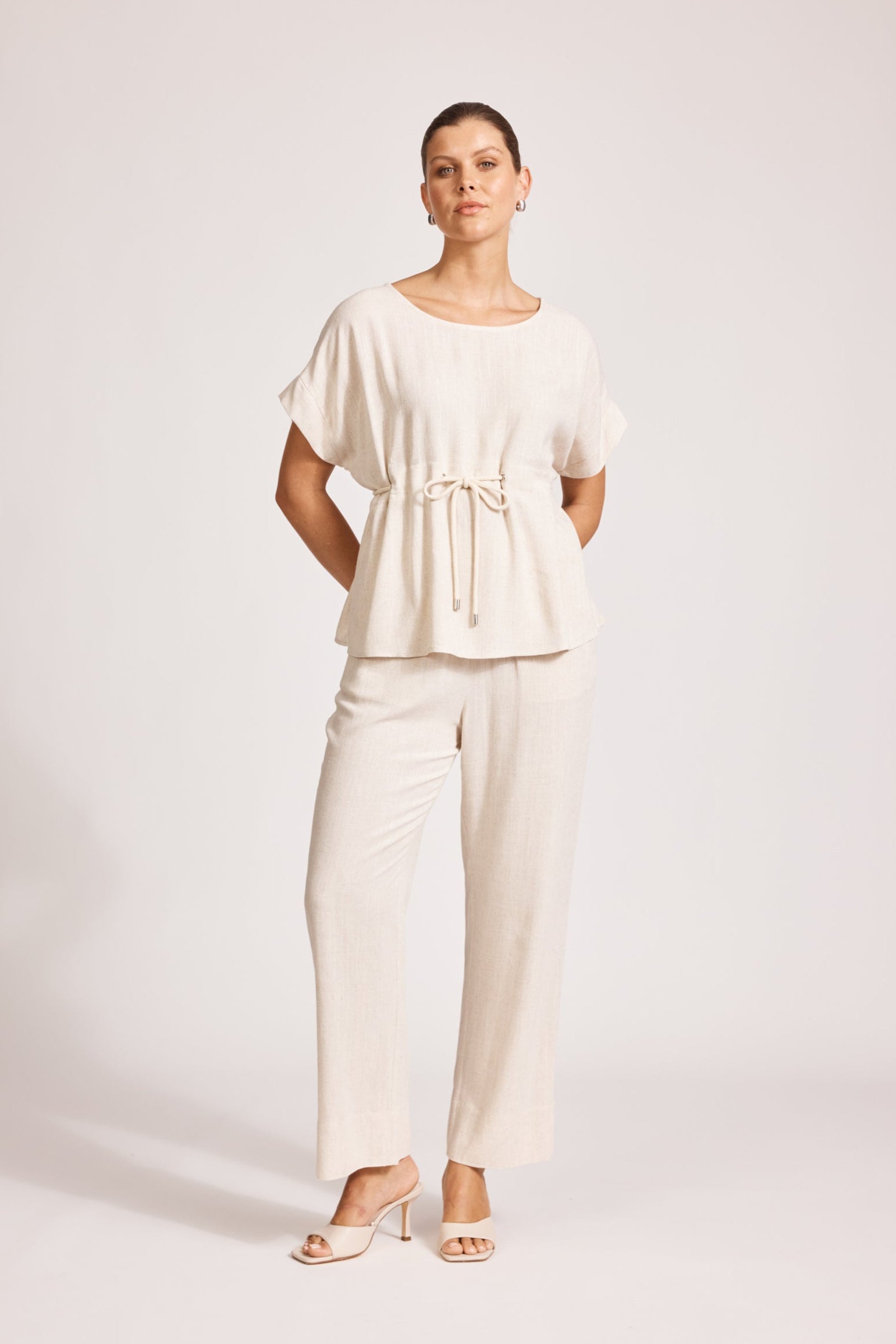 Alesia Rope Tie Top - Tusk