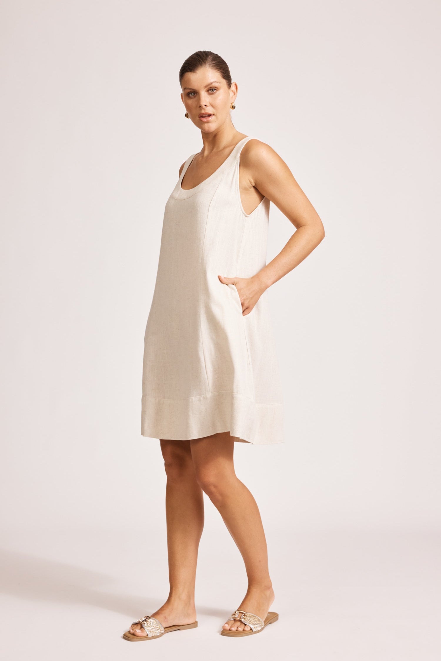Alesia Tank Dress - Tusk