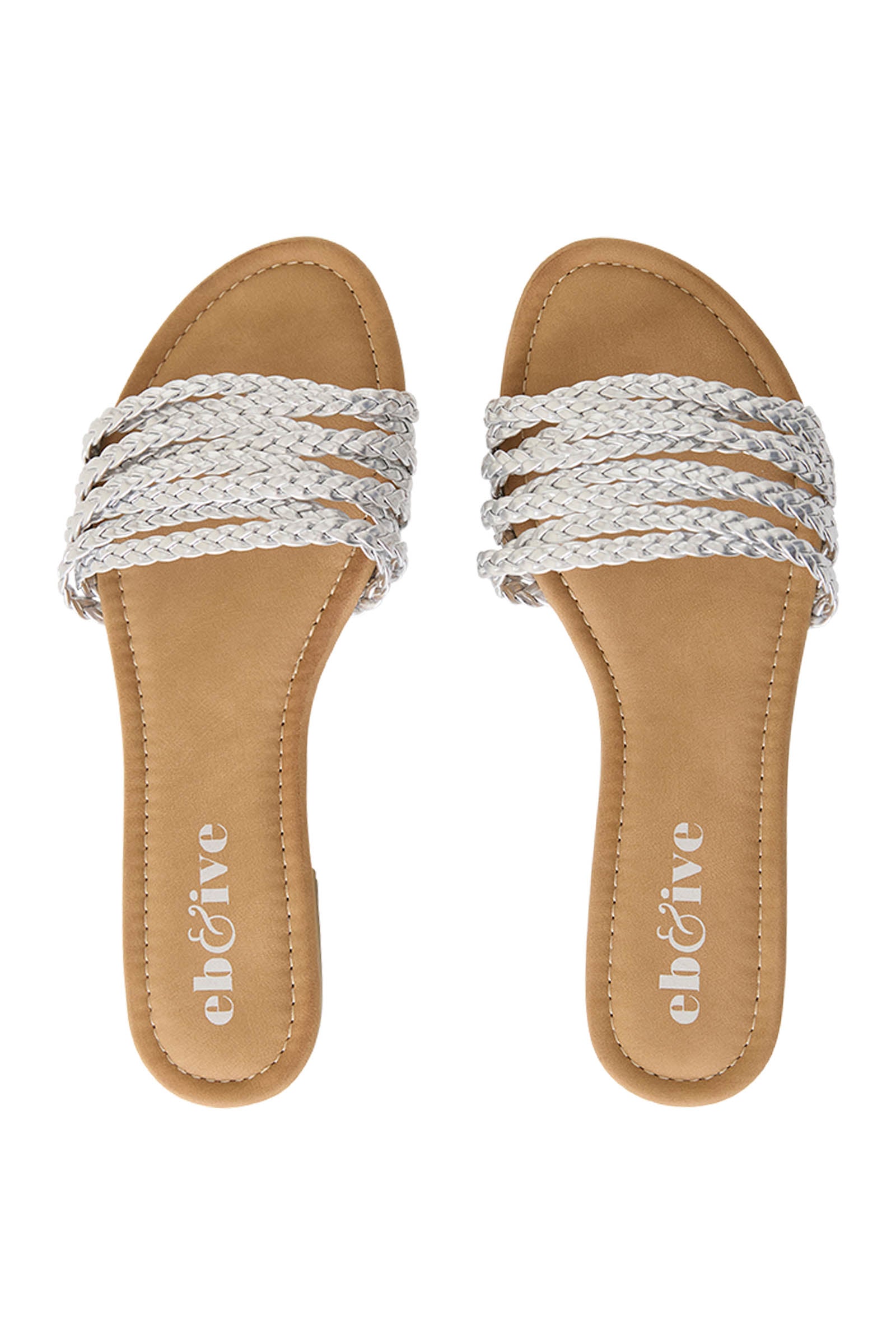 Miramar Plaited Sandal - Silver