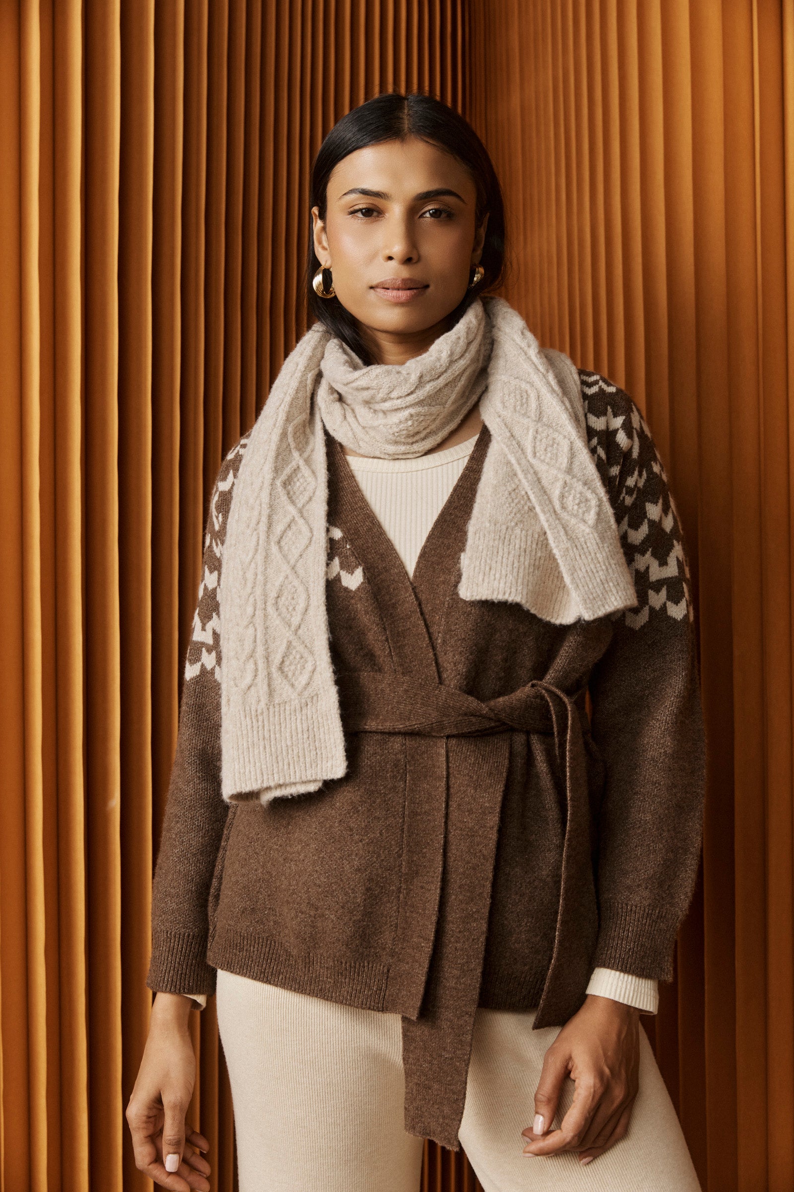 Maasai Cardigan - Cocoa/Dune