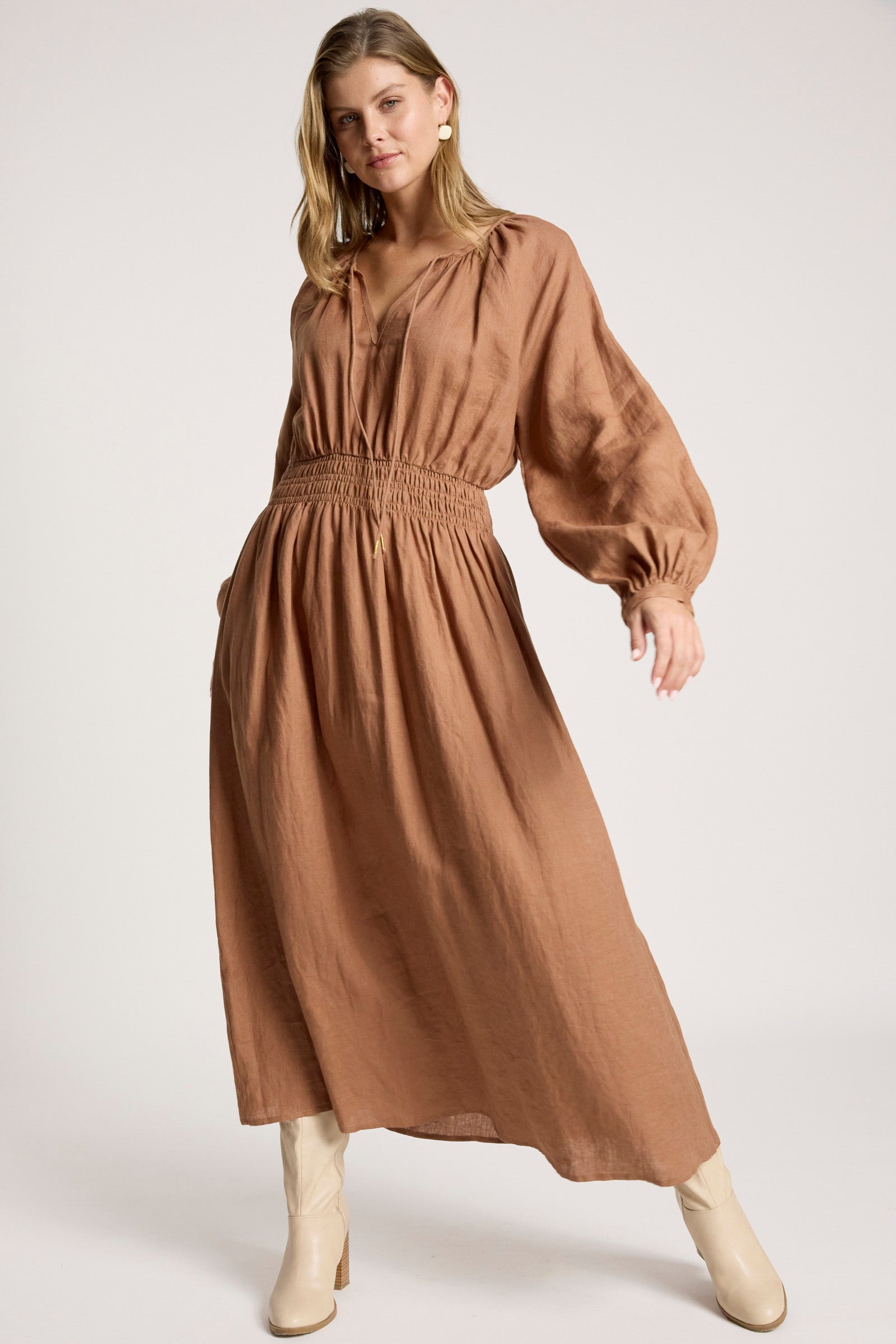 Bajau Maxi Dress - Clay