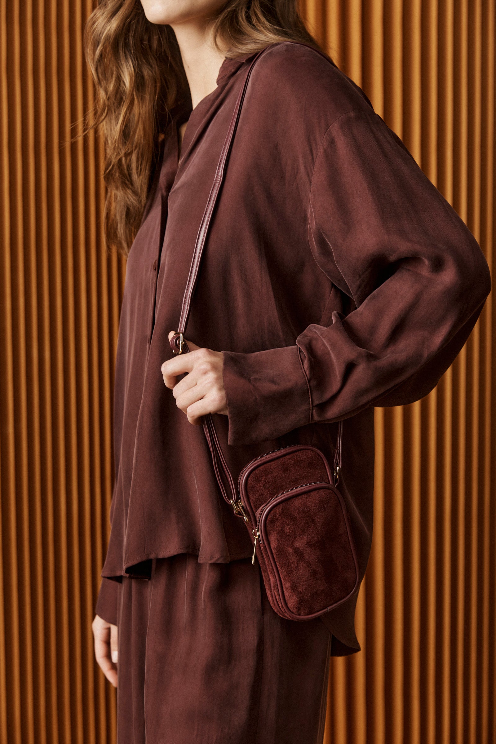 Calista Shirt - Mahogany