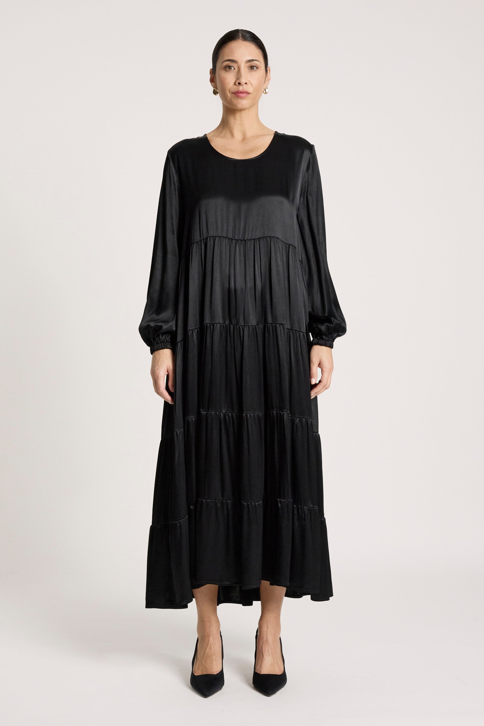 San Tiered Dress - Black