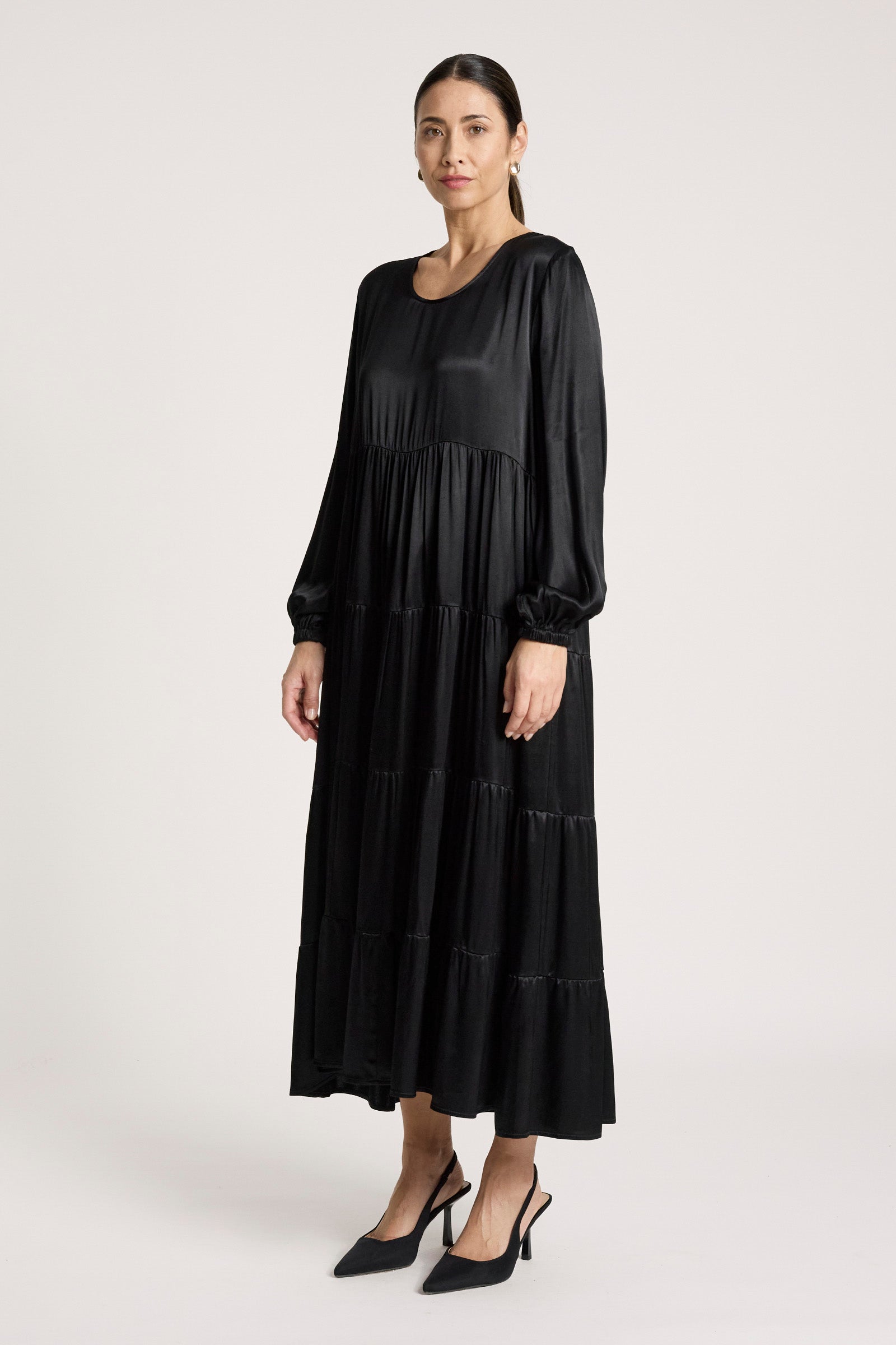 San Tiered Dress - Black