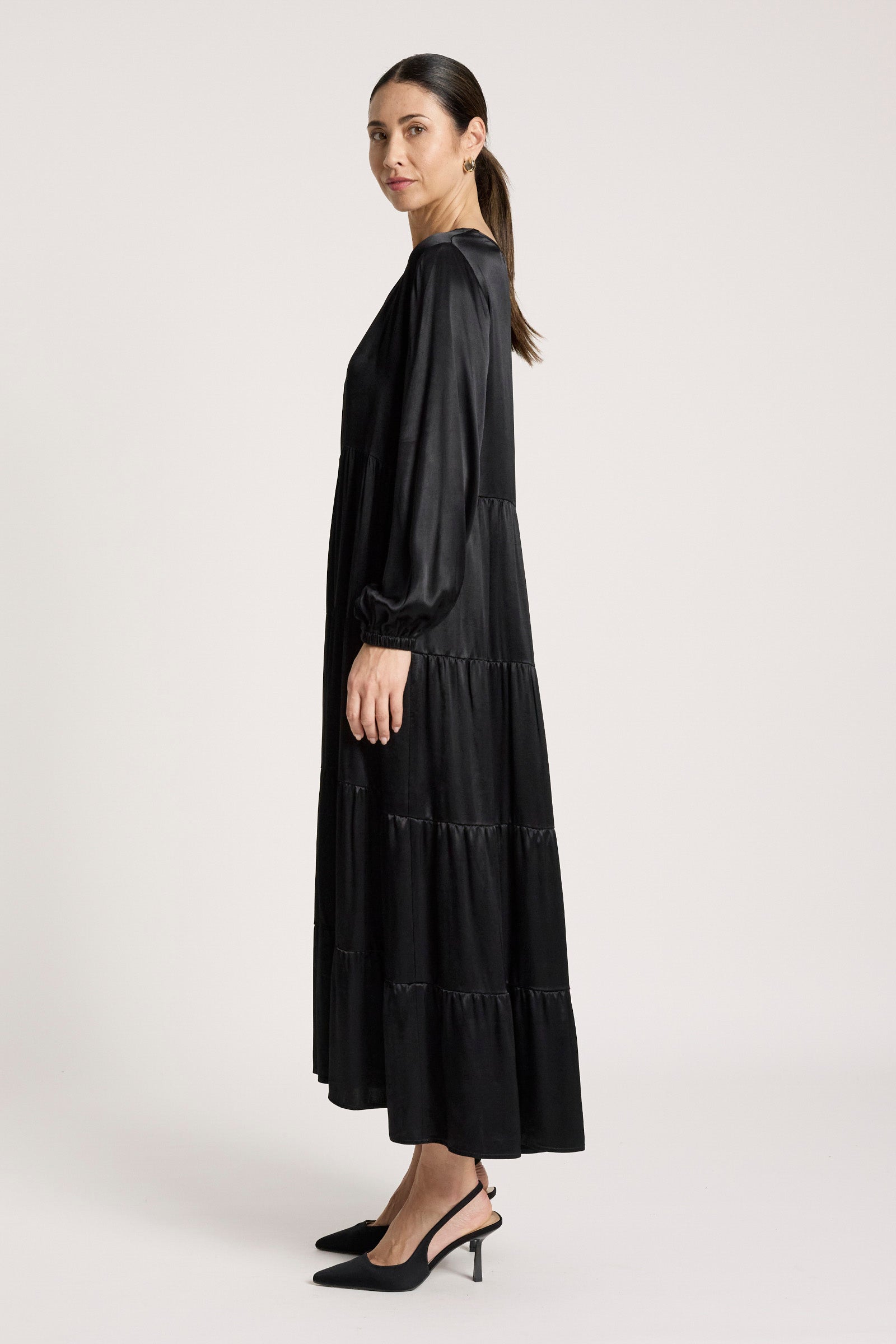 San Tiered Dress - Black