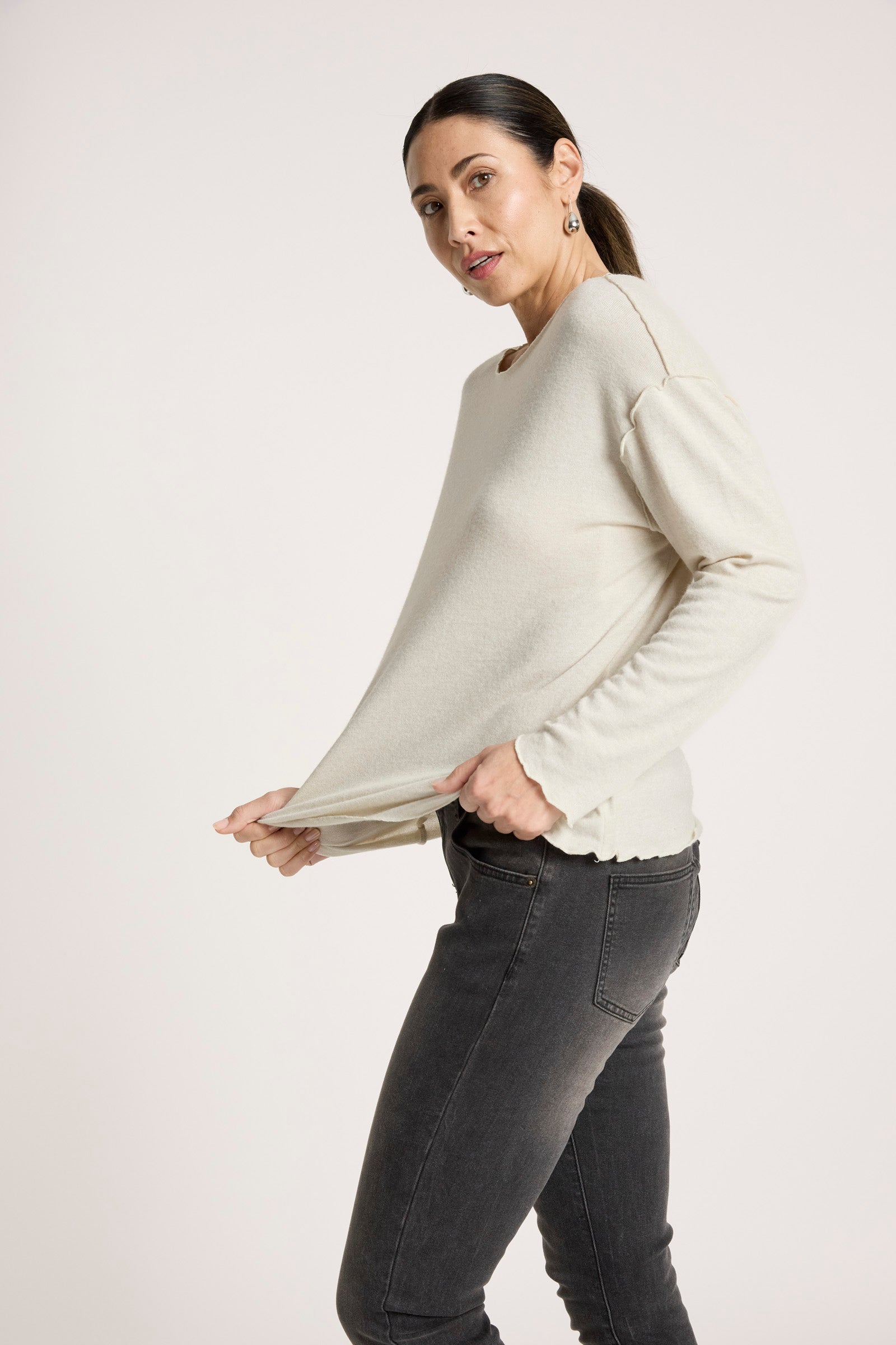 Aria Long Sleeve Top - Dune