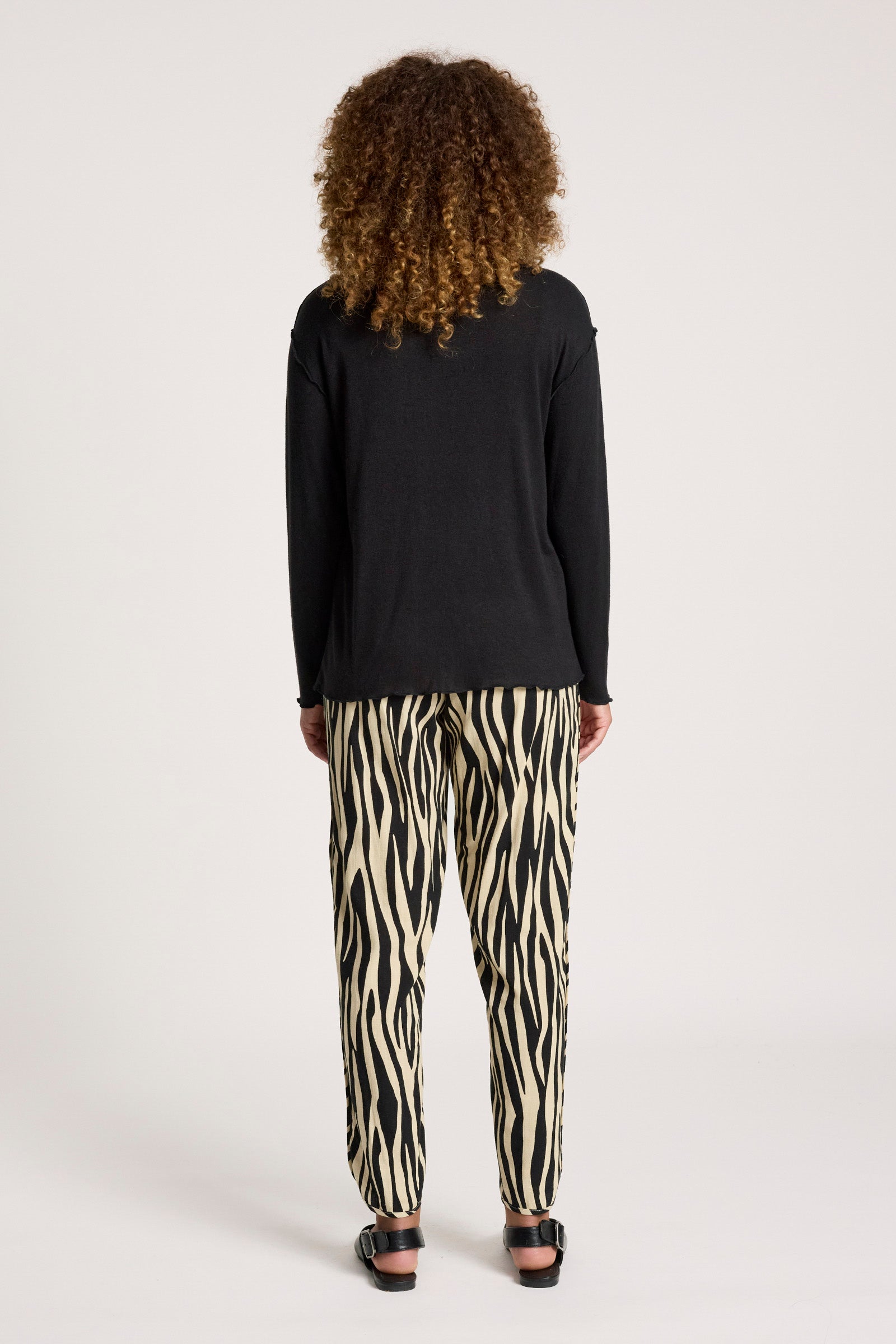 Aria Long Sleeve Top - Black