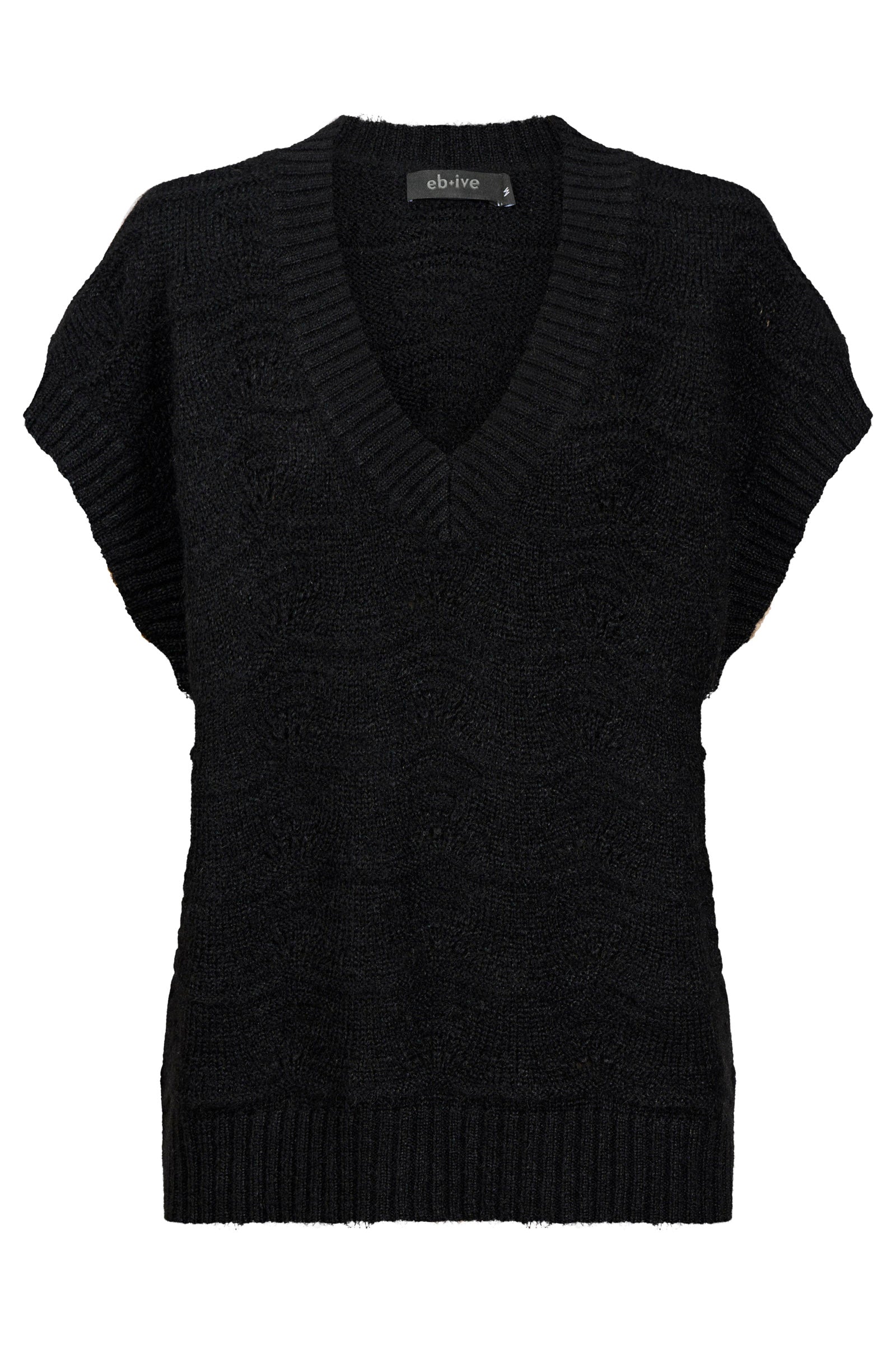 Orin Knit Vest - Black